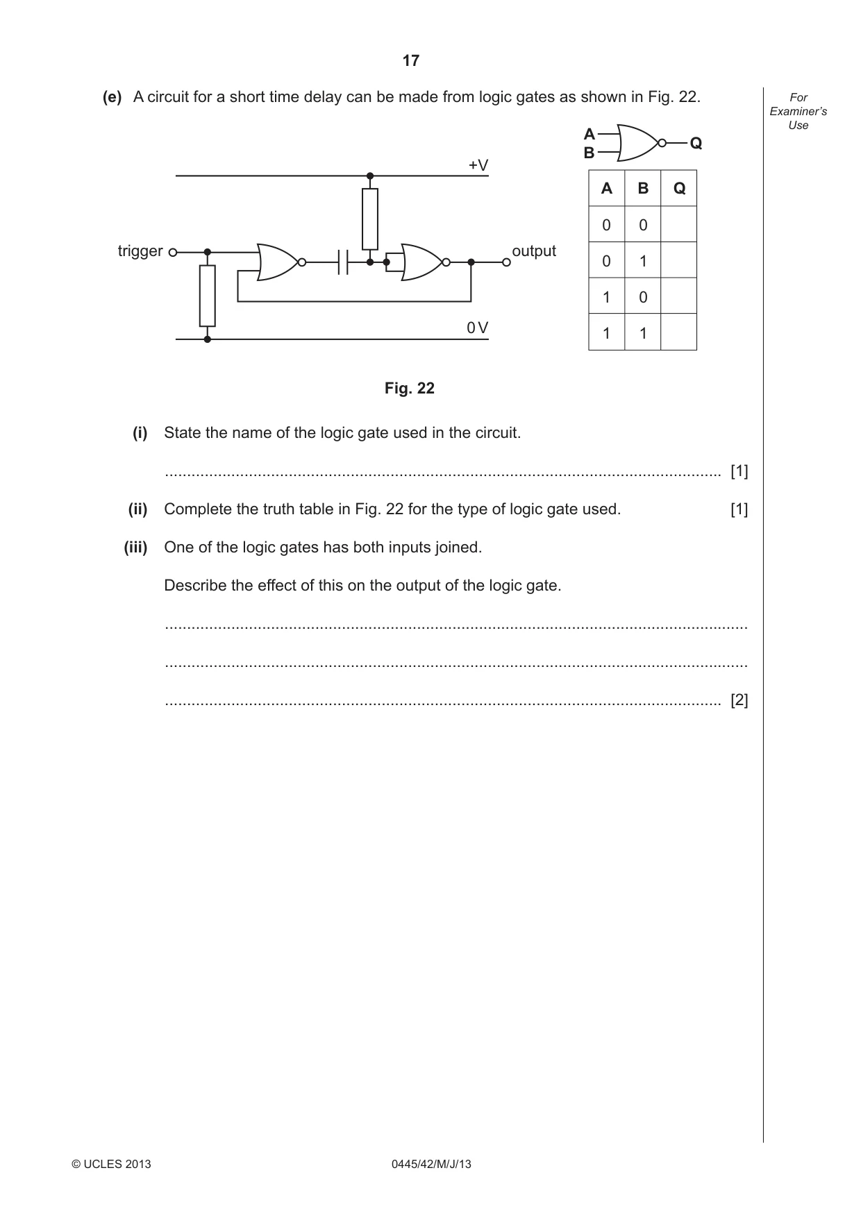 Cambridge IGCSE Design and Technology 0445 2013 May/June Paper 4 · Variant 2 question paper, page 17 of 20