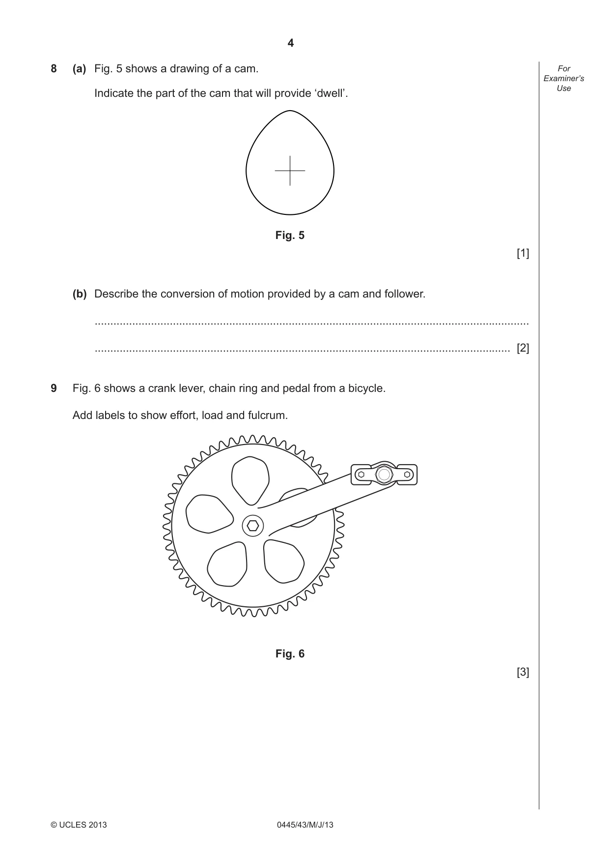Cambridge IGCSE Design and Technology 0445 2013 May/June Paper 4 · Variant 3 question paper, page 4 of 20