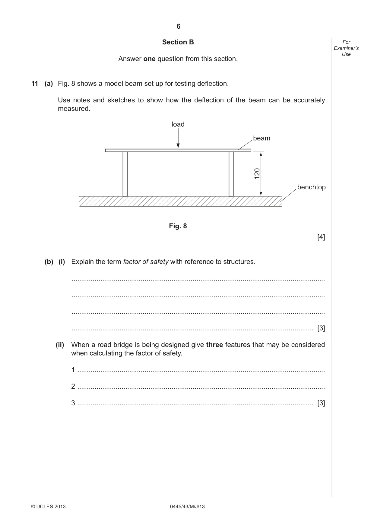 Cambridge IGCSE Design and Technology 0445 2013 May/June Paper 4 · Variant 3 question paper, page 6 of 20