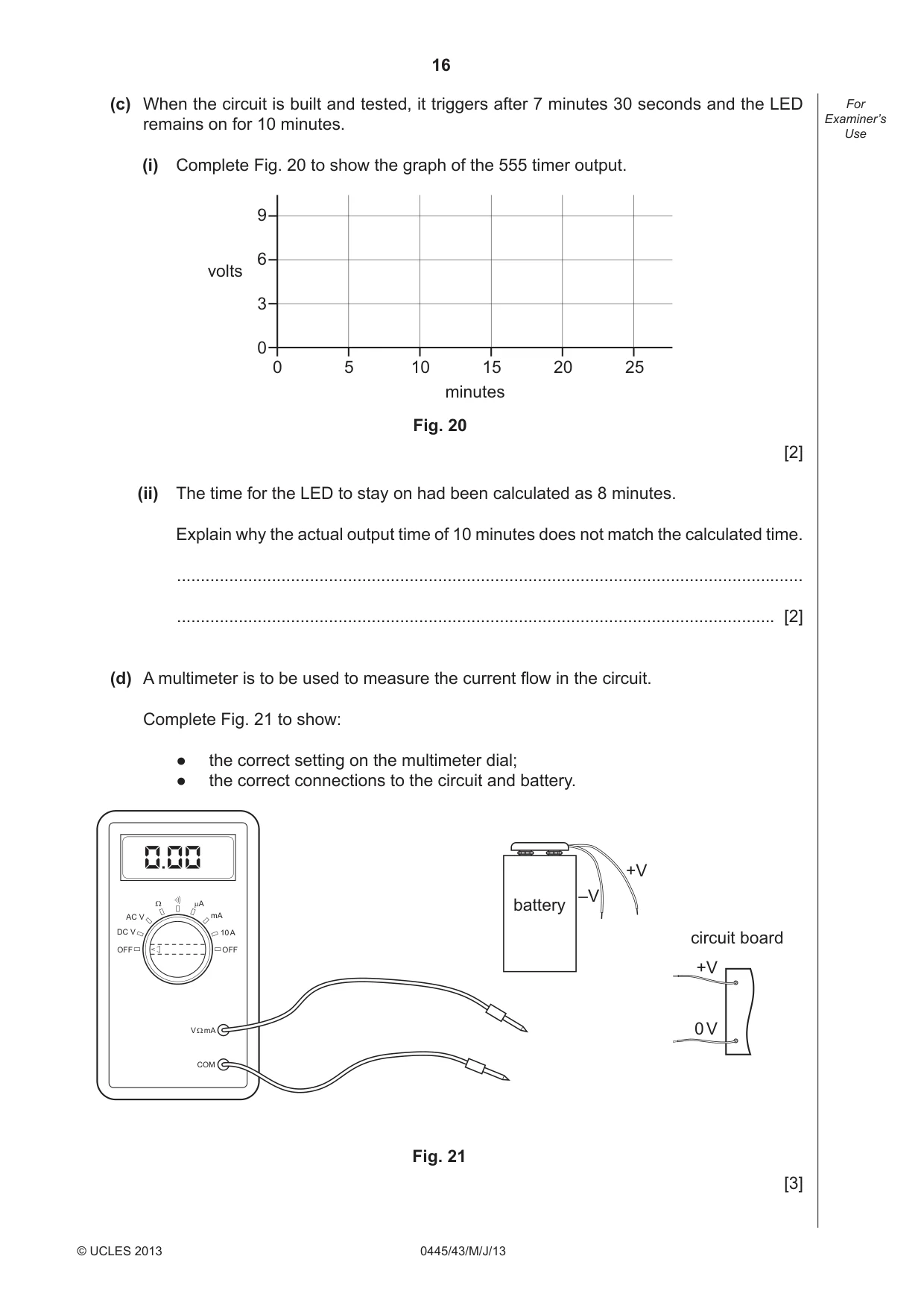 Cambridge IGCSE Design and Technology 0445 2013 May/June Paper 4 · Variant 3 question paper, page 16 of 20