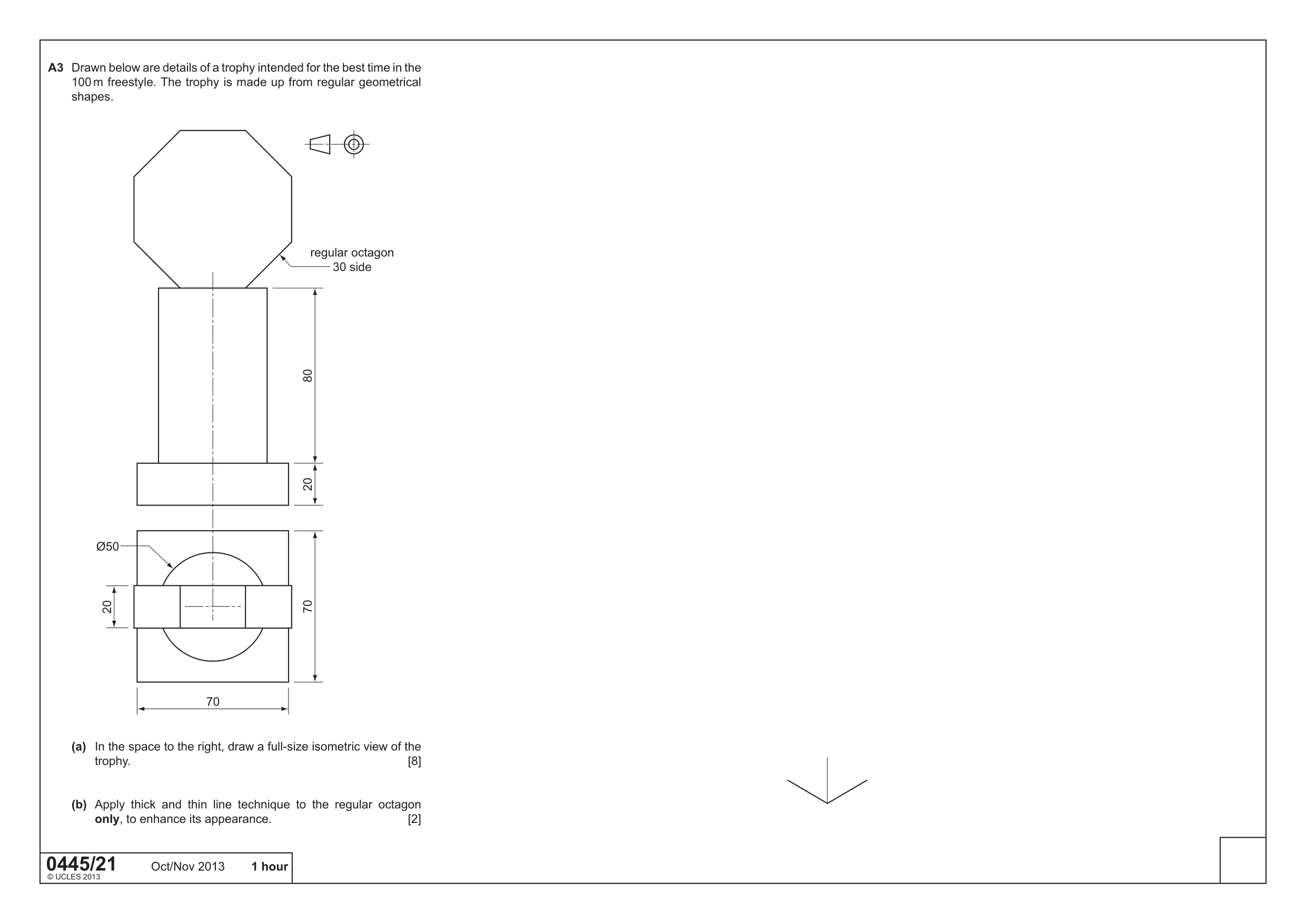 Cambridge IGCSE Design and Technology 0445 2013 Oct/Nov Paper 2 · Variant 1 question paper, page 2 of 4