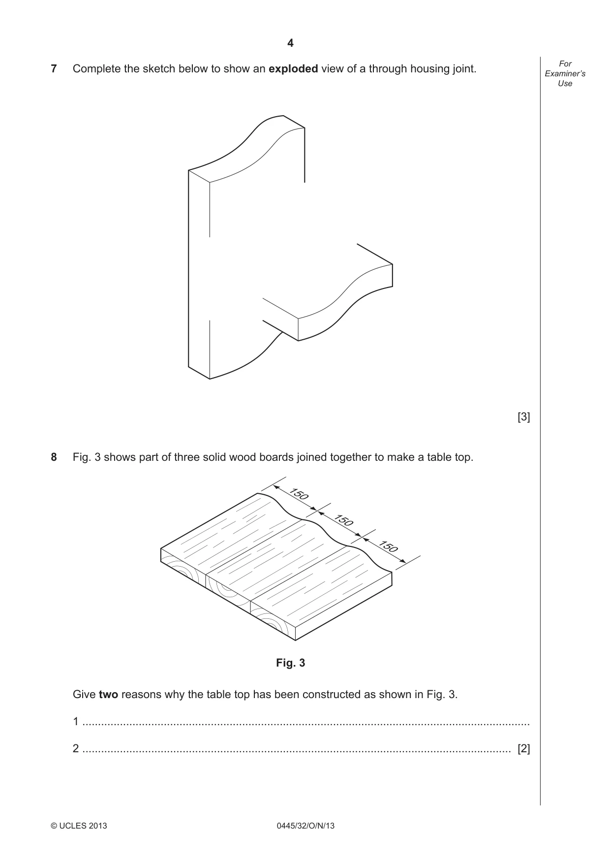 Cambridge IGCSE Design and Technology 0445 2013 Oct/Nov Paper 3 · Variant 2 question paper, page 4 of 16
