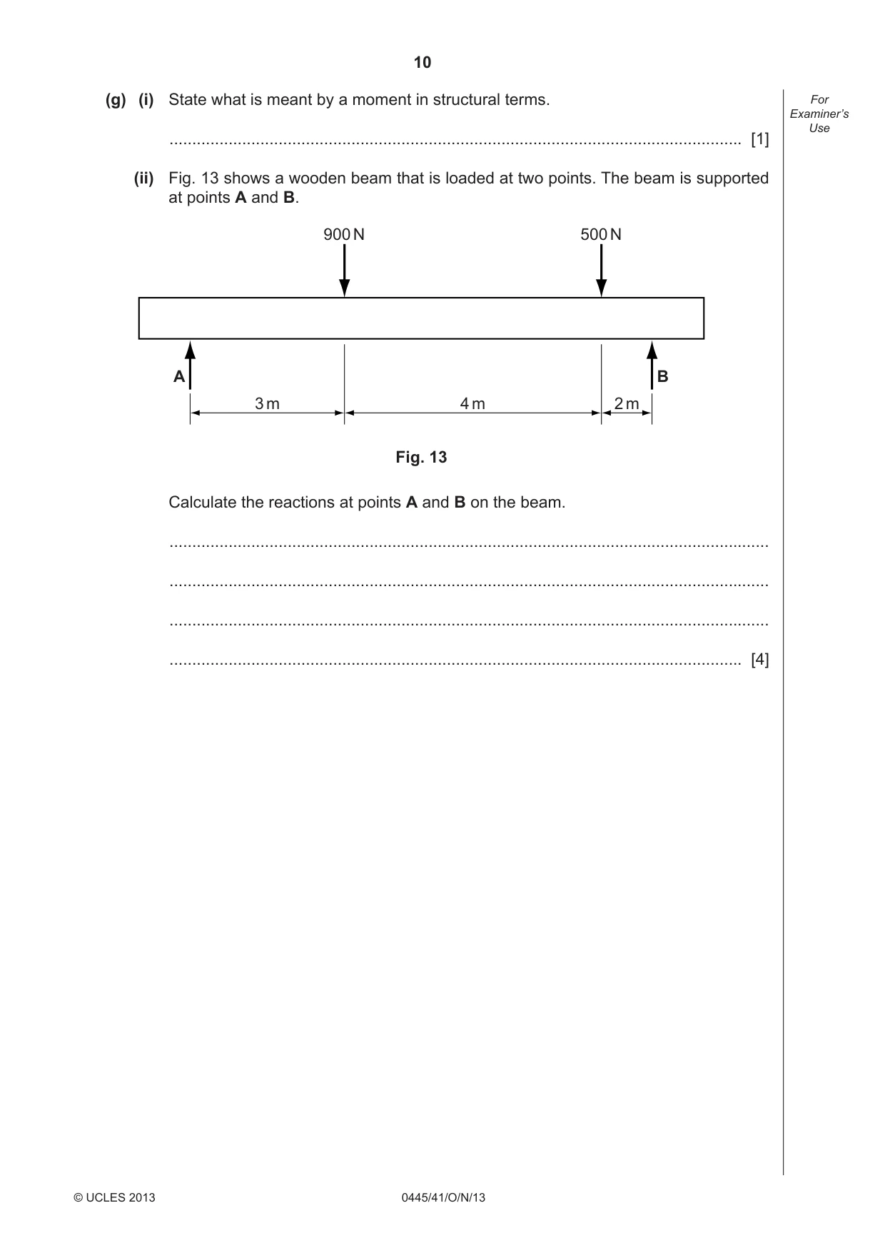 Cambridge IGCSE Design and Technology 0445 2013 Oct/Nov Paper 4 · Variant 1 question paper, page 10 of 20