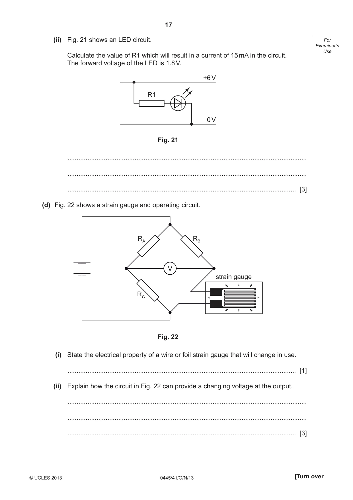 Cambridge IGCSE Design and Technology 0445 2013 Oct/Nov Paper 4 · Variant 1 question paper, page 17 of 20