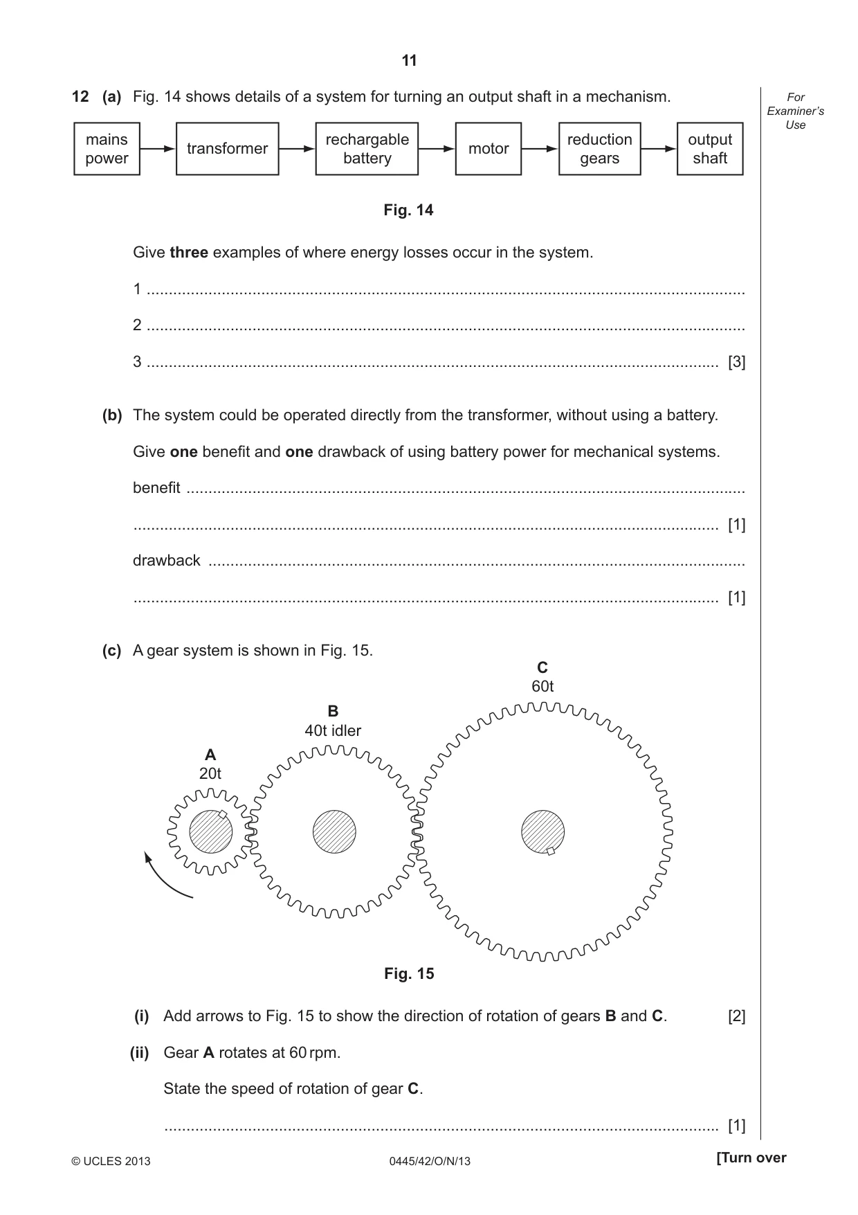 Cambridge IGCSE Design and Technology 0445 2013 Oct/Nov Paper 4 · Variant 2 question paper, page 11 of 20