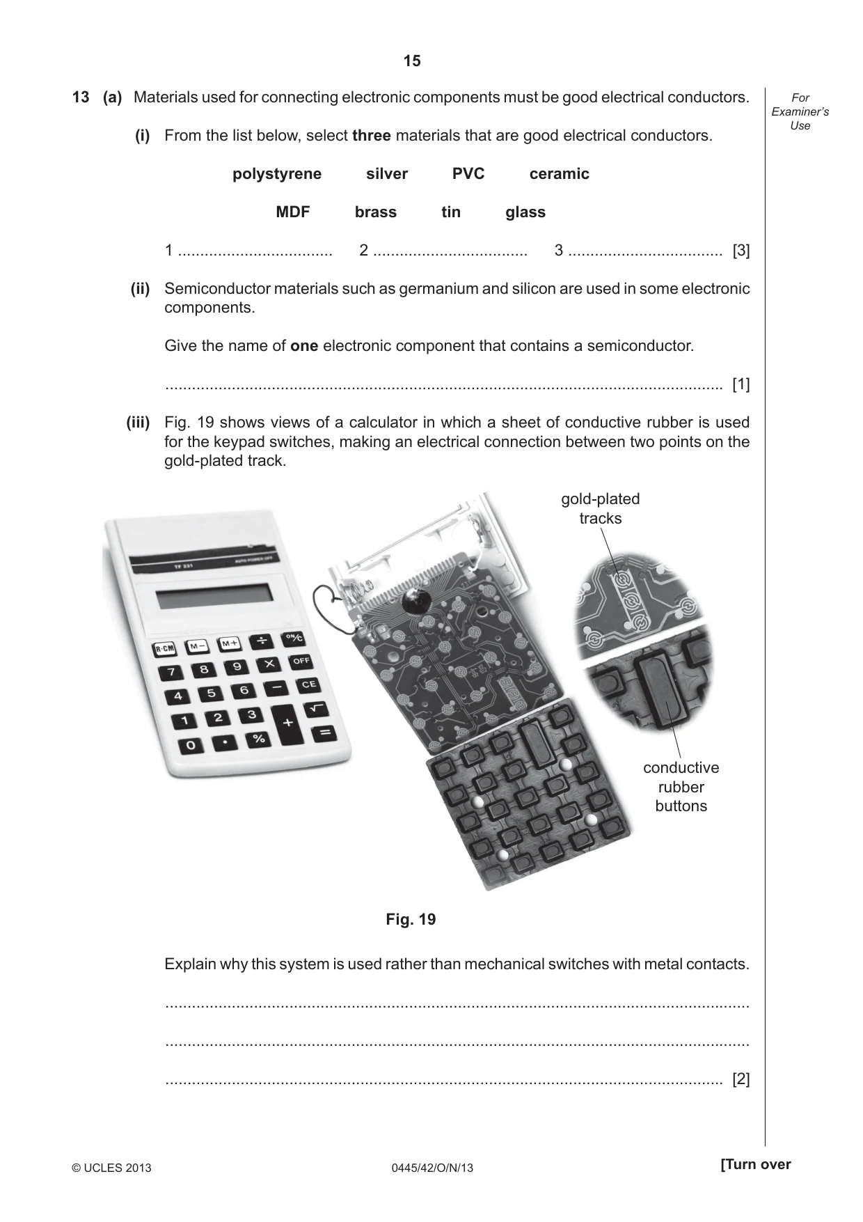 Cambridge IGCSE Design and Technology 0445 2013 Oct/Nov Paper 4 · Variant 2 question paper, page 15 of 20