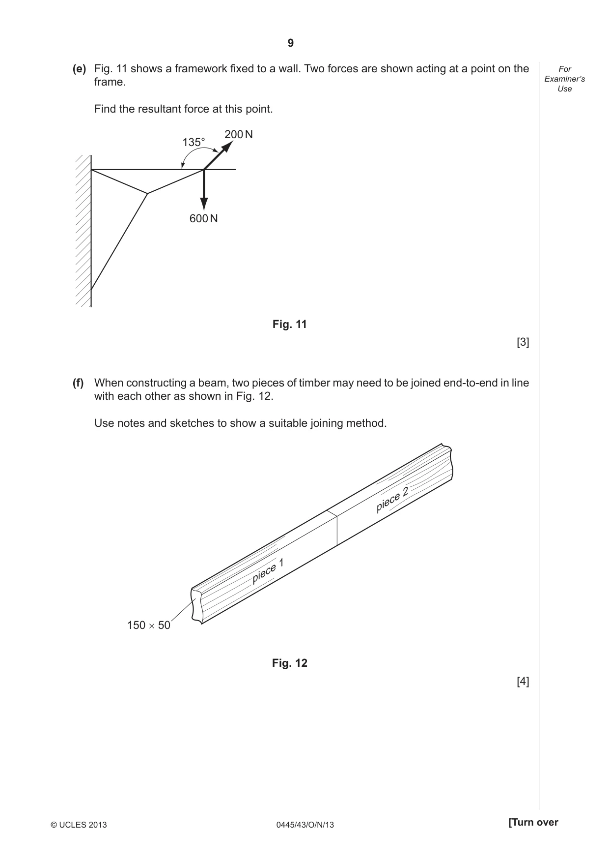 Cambridge IGCSE Design and Technology 0445 2013 Oct/Nov Paper 4 · Variant 3 question paper, page 9 of 20