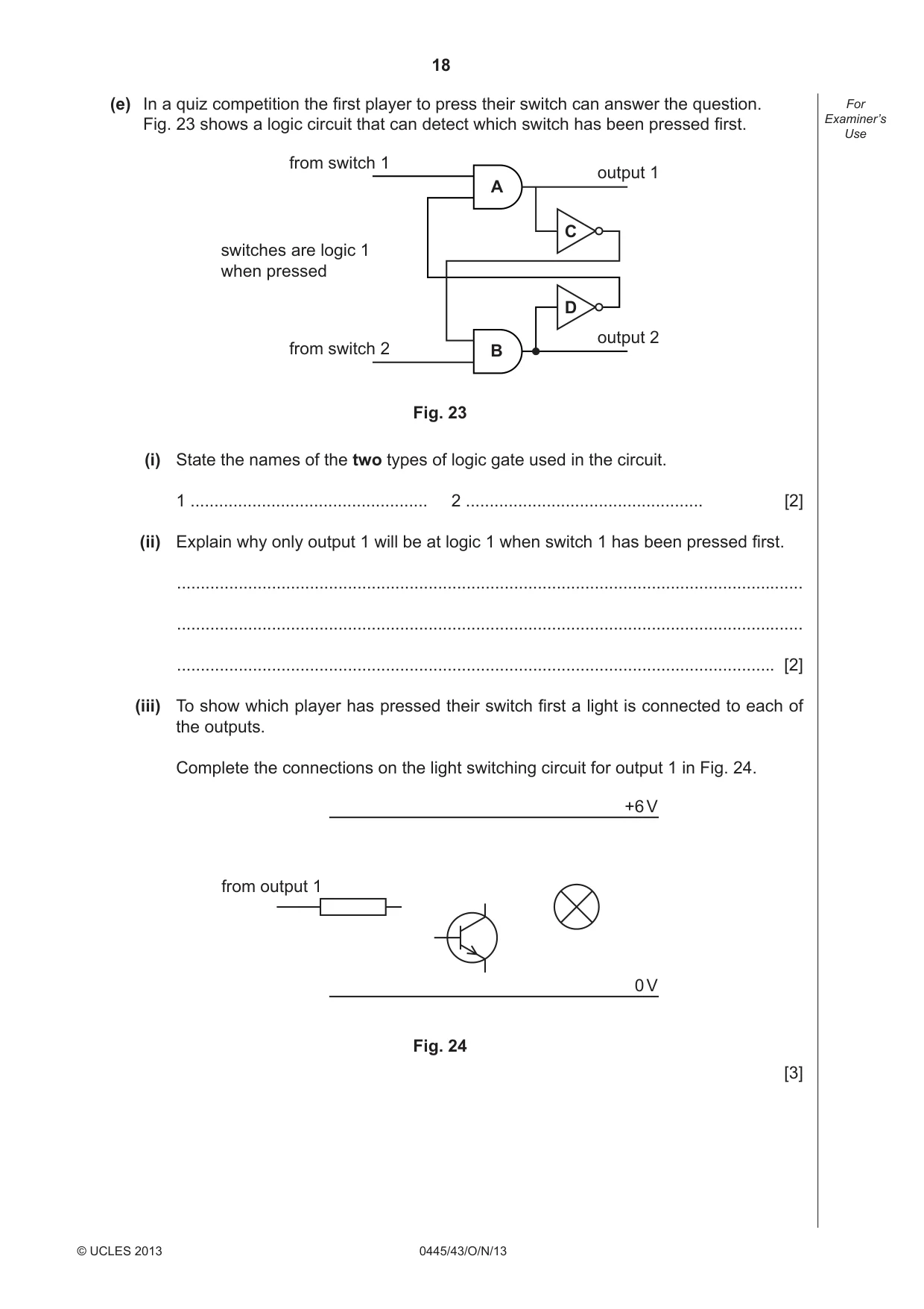 Cambridge IGCSE Design and Technology 0445 2013 Oct/Nov Paper 4 · Variant 3 question paper, page 18 of 20