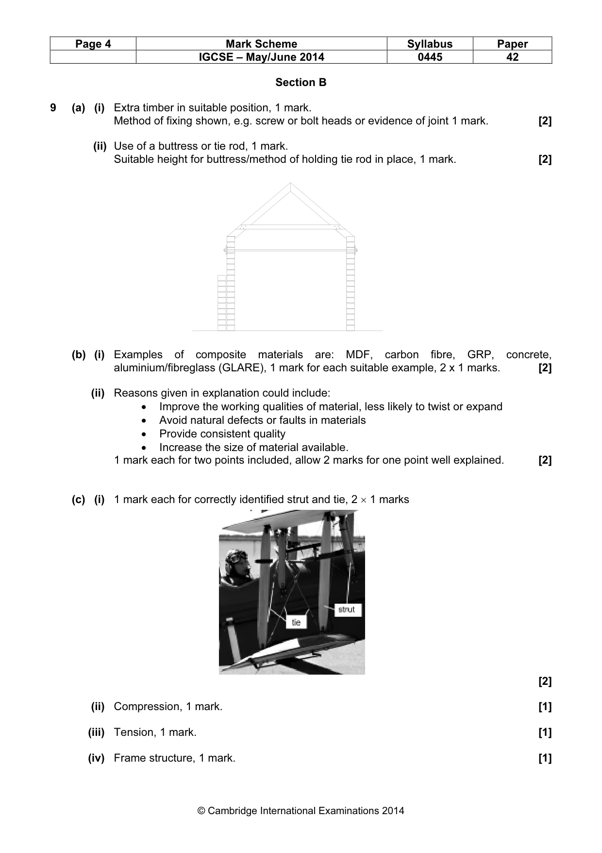 Mark scheme, page 4 of 8