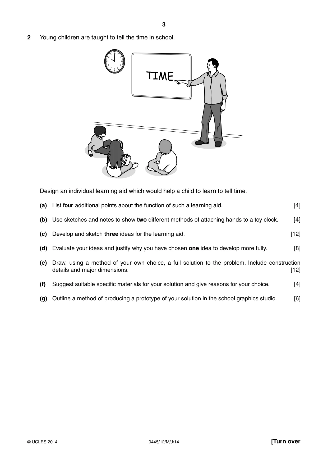 Cambridge IGCSE Design and Technology 0445 2014 May/June Paper 1 · Variant 2 question paper, page 3 of 4