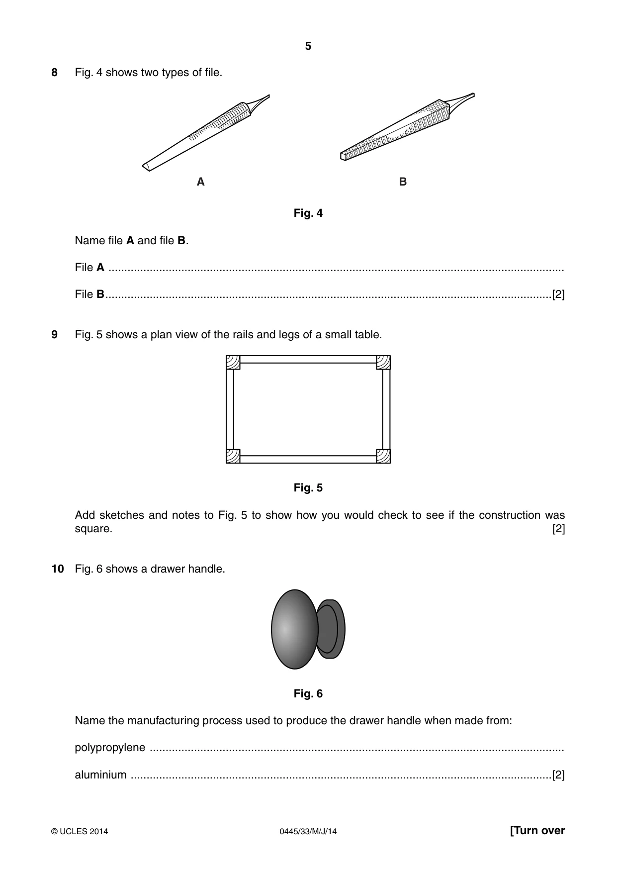 Cambridge IGCSE Design and Technology 0445 2014 May/June Paper 3 · Variant 3 question paper, page 5 of 20