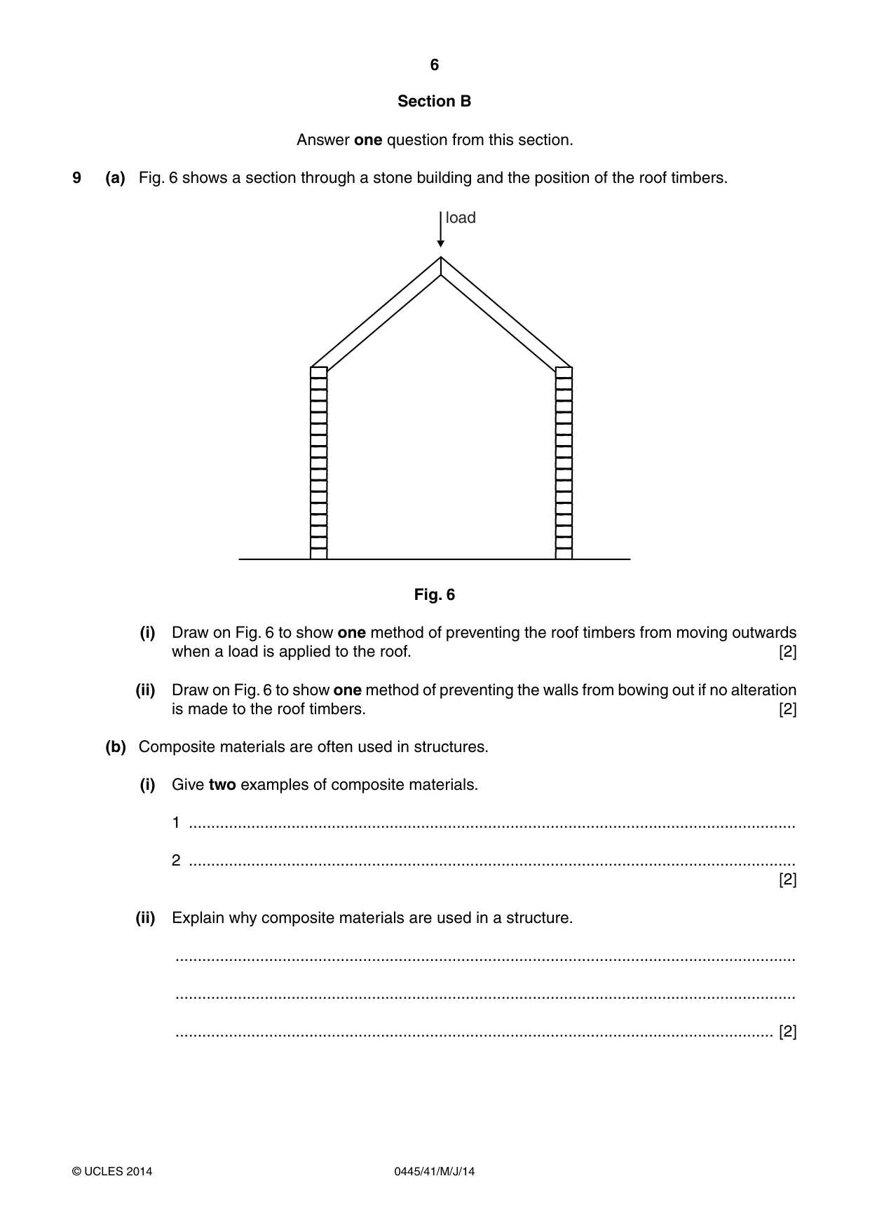 Cambridge IGCSE Design and Technology 0445 2014 May/June Paper 4 · Variant 1 question paper, page 6 of 20