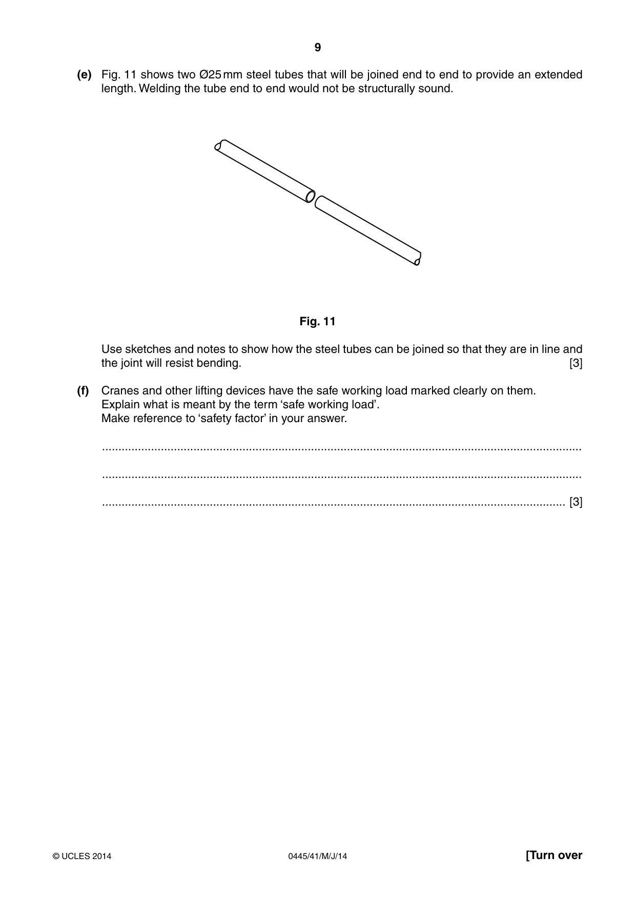 Cambridge IGCSE Design and Technology 0445 2014 May/June Paper 4 · Variant 1 question paper, page 9 of 20
