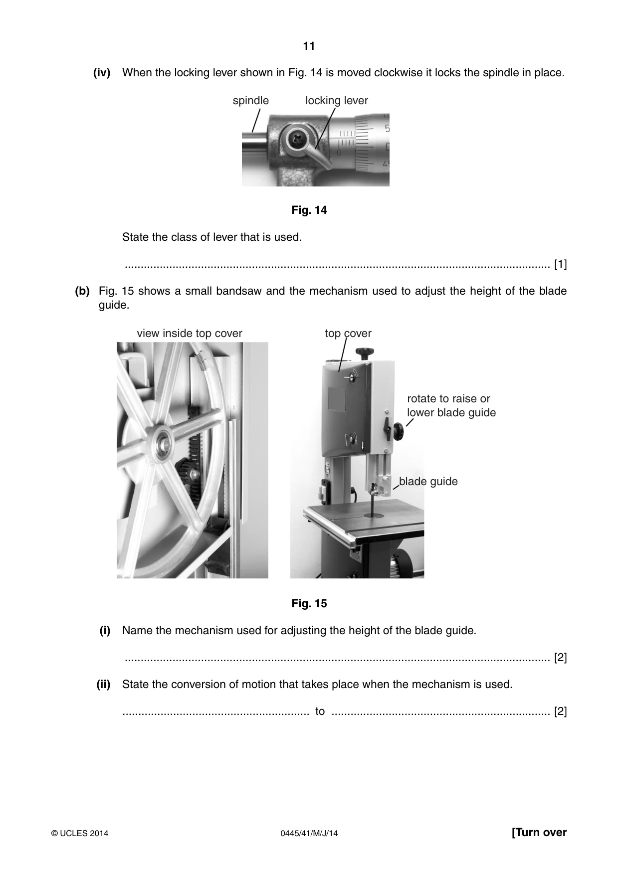 Cambridge IGCSE Design and Technology 0445 2014 May/June Paper 4 · Variant 1 question paper, page 11 of 20