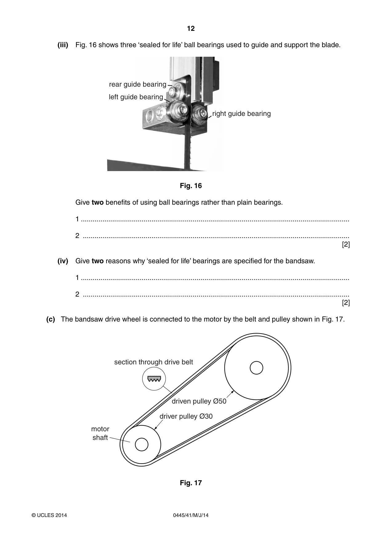Cambridge IGCSE Design and Technology 0445 2014 May/June Paper 4 · Variant 1 question paper, page 12 of 20