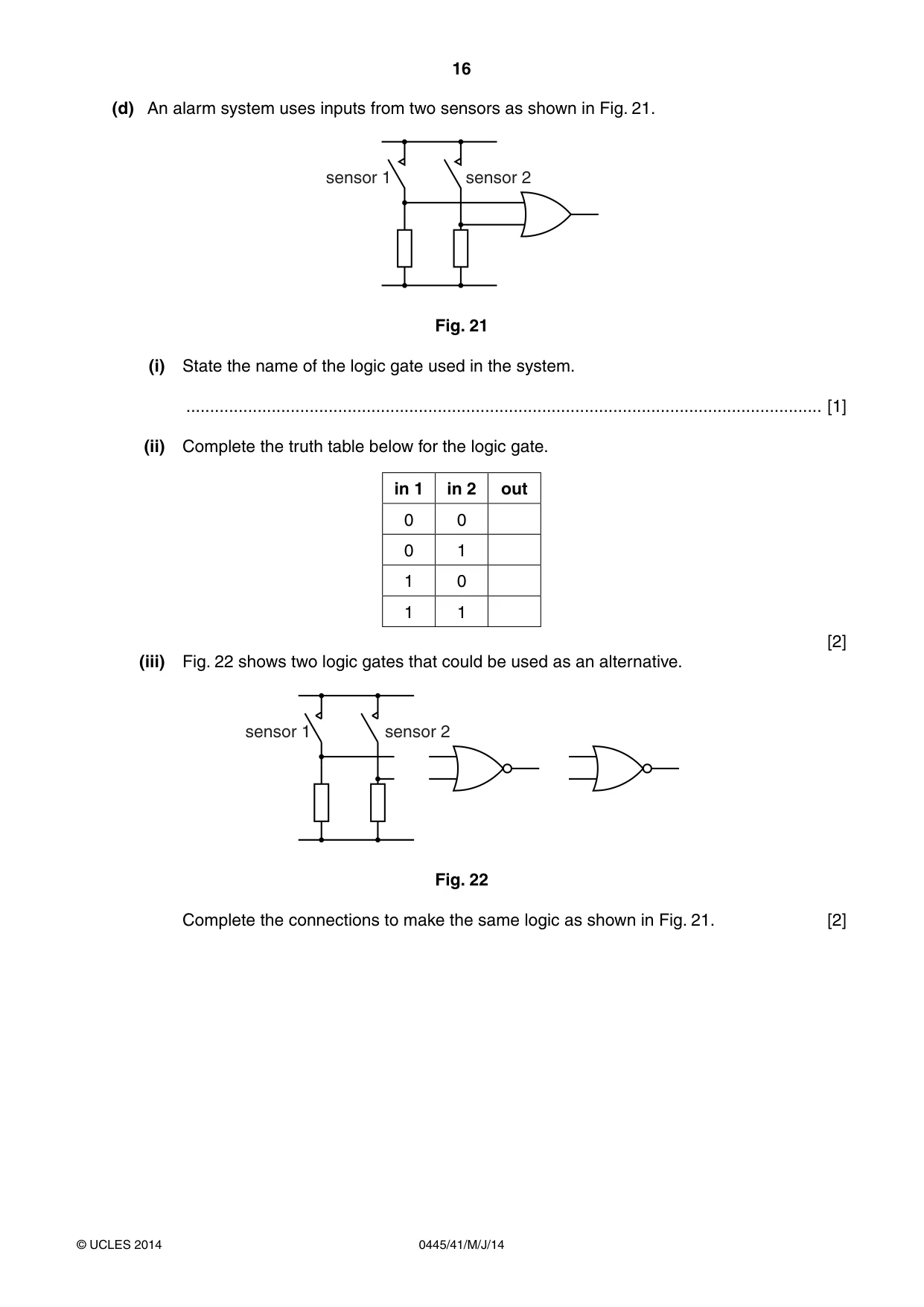 Cambridge IGCSE Design and Technology 0445 2014 May/June Paper 4 · Variant 1 question paper, page 16 of 20