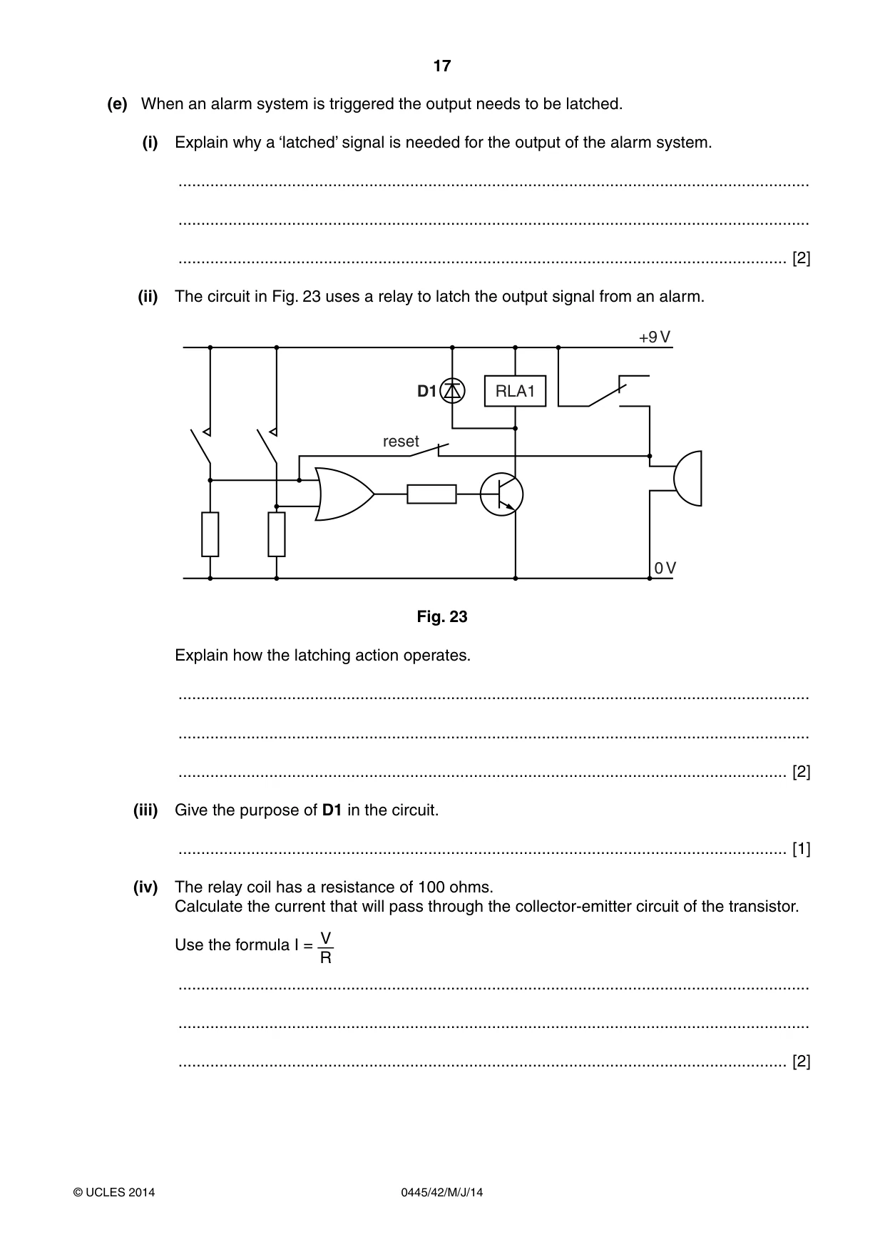 Cambridge IGCSE Design and Technology 0445 2014 May/June Paper 4 · Variant 2 question paper, page 17 of 20