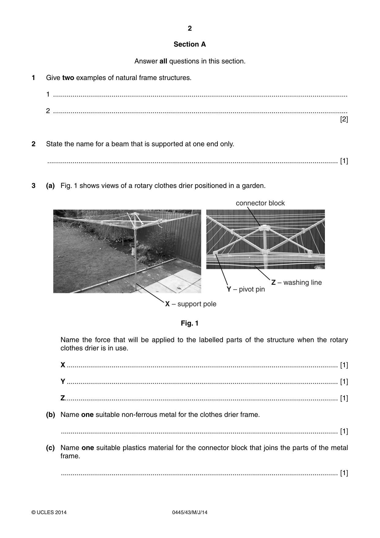 Cambridge IGCSE Design and Technology 0445 2014 May/June Paper 4 · Variant 3 question paper, page 2 of 20