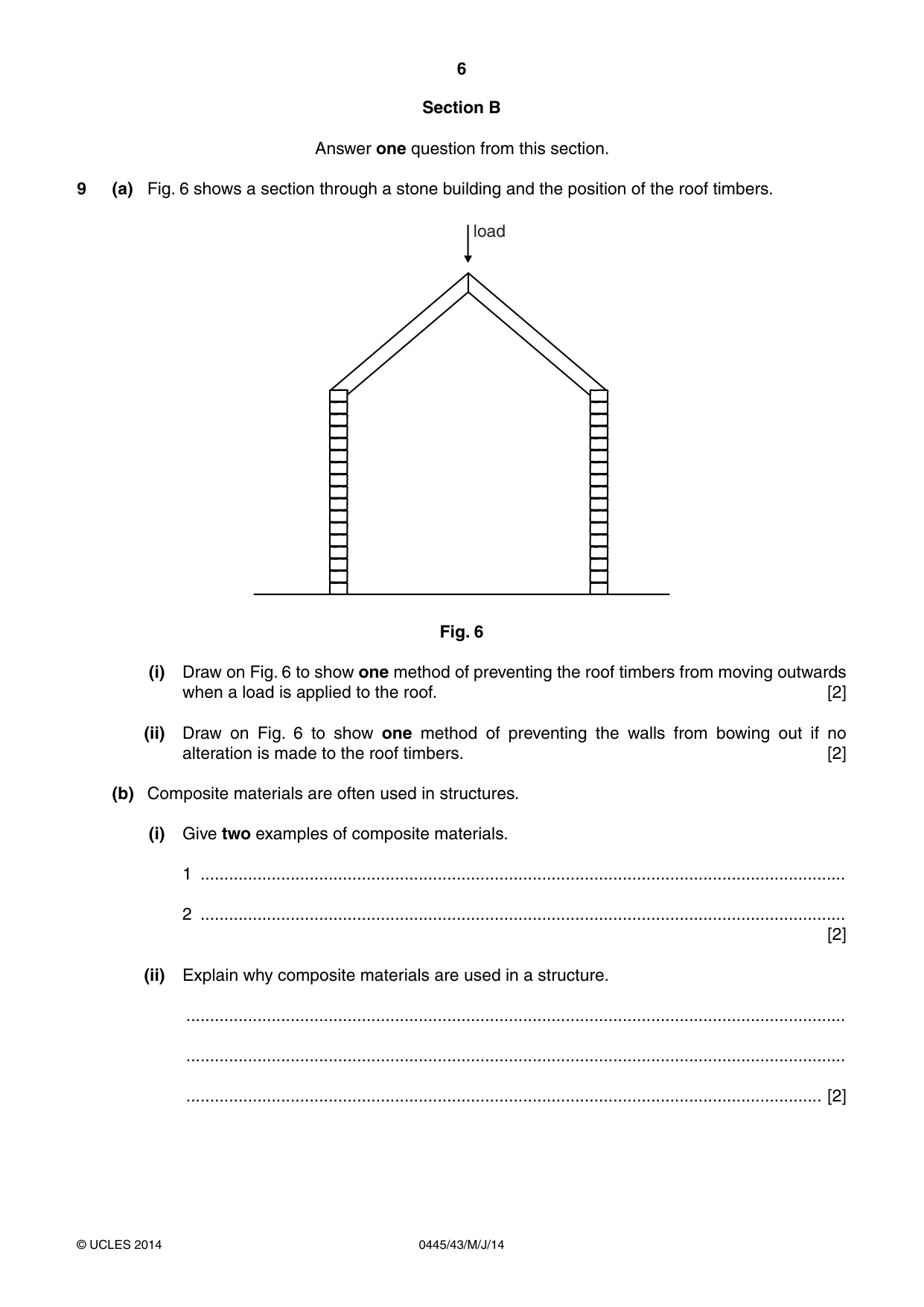 Cambridge IGCSE Design and Technology 0445 2014 May/June Paper 4 · Variant 3 question paper, page 6 of 20