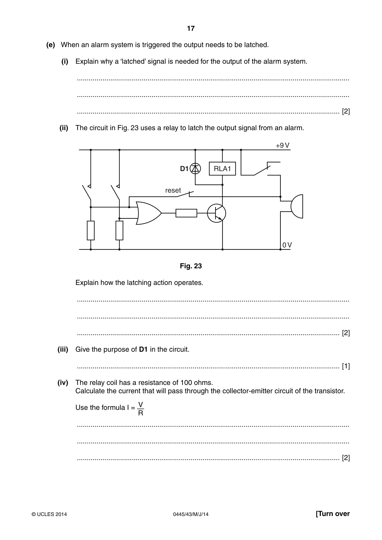 Cambridge IGCSE Design and Technology 0445 2014 May/June Paper 4 · Variant 3 question paper, page 17 of 20