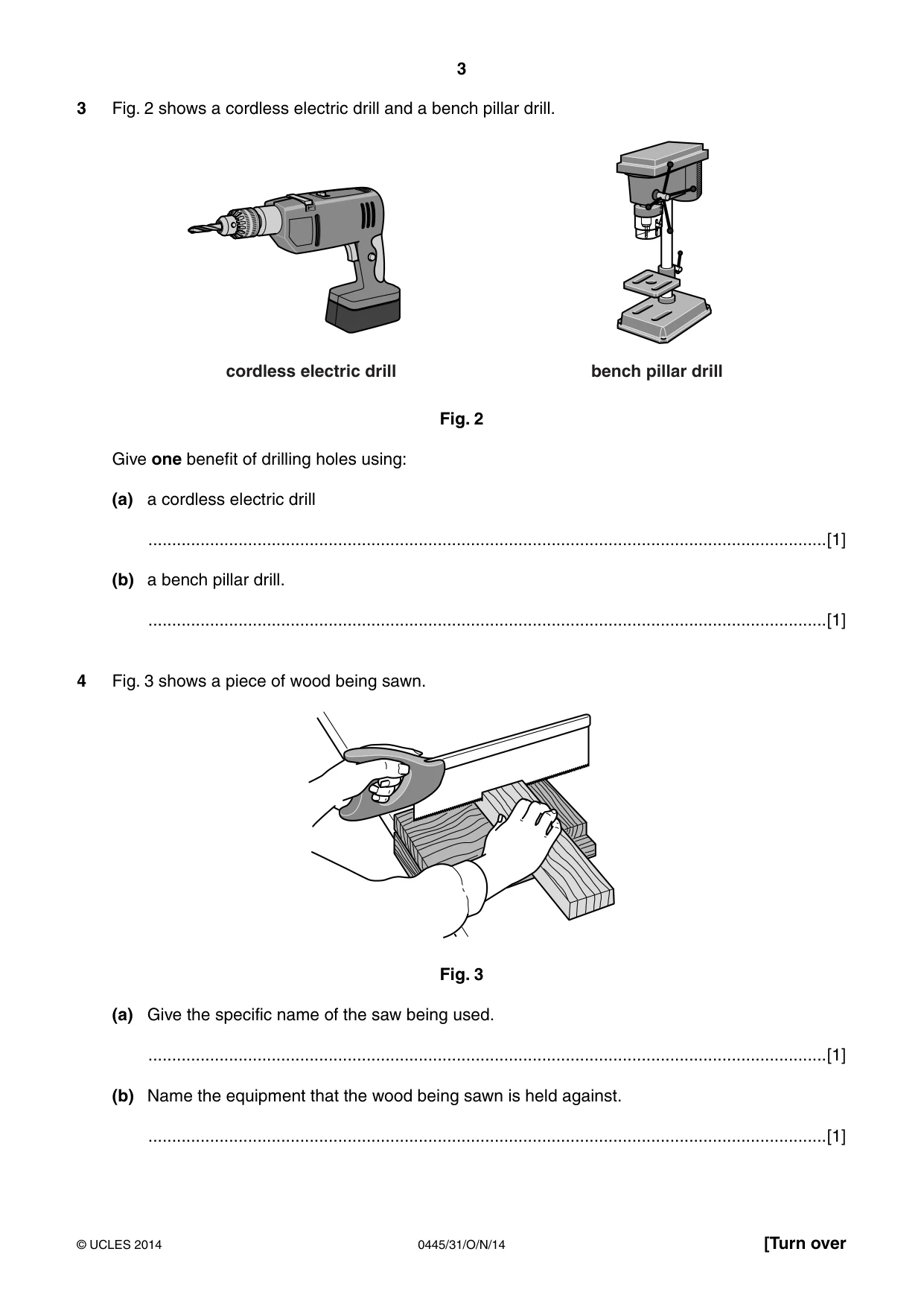 Cambridge IGCSE Design and Technology 0445 2014 Oct/Nov Paper 3 · Variant 1 question paper, page 3 of 20