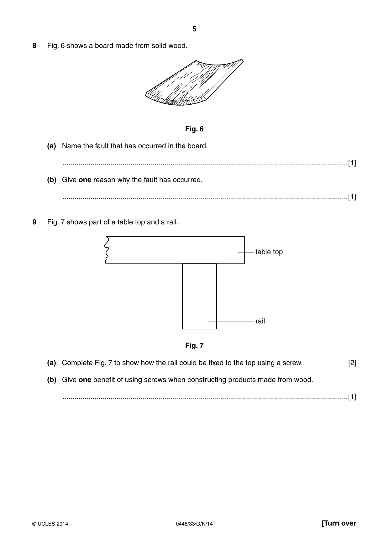 Cambridge IGCSE Design and Technology 0445 2014 Oct/Nov Paper 3 · Variant 3 question paper, page 5 of 20
