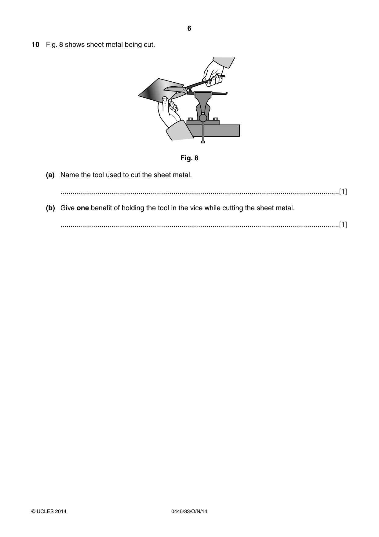 Cambridge IGCSE Design and Technology 0445 2014 Oct/Nov Paper 3 · Variant 3 question paper, page 6 of 20