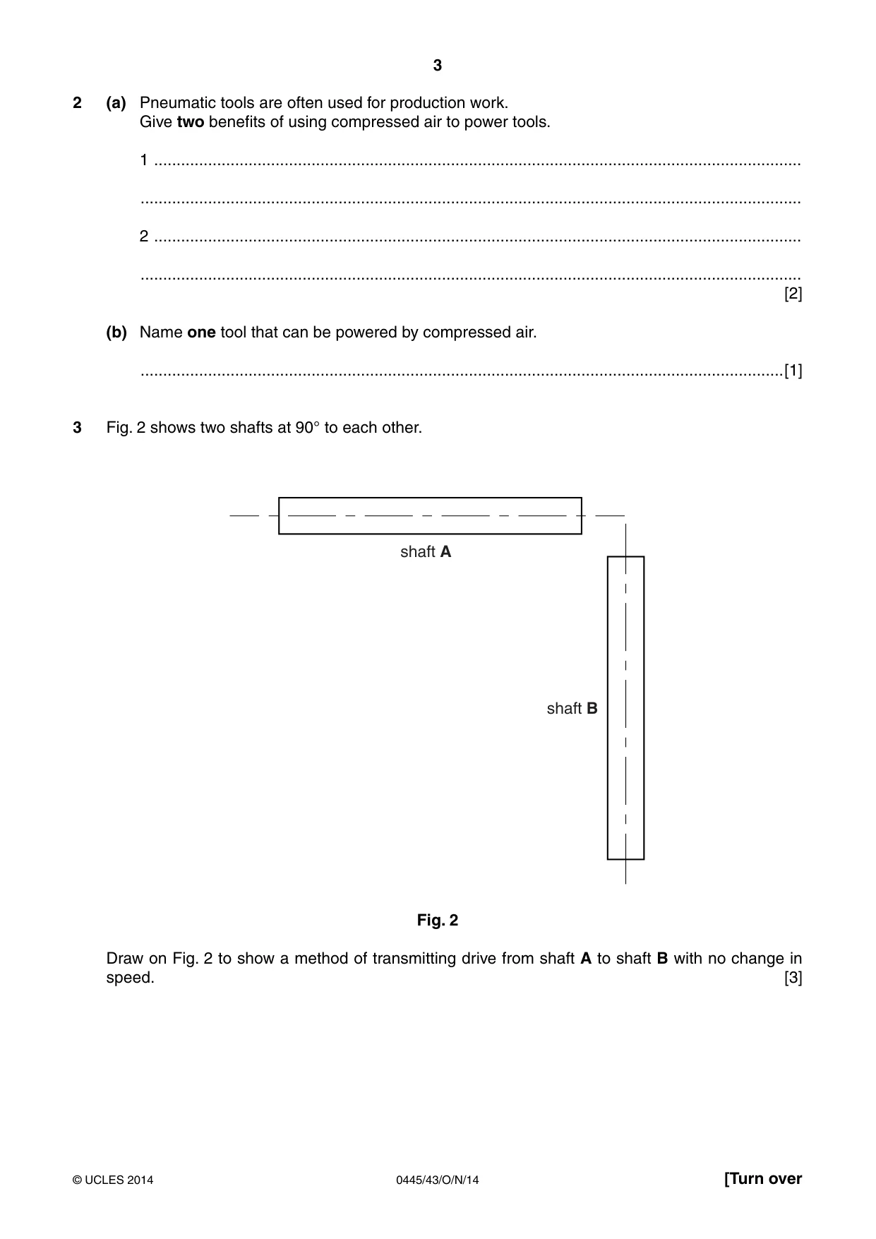 Cambridge IGCSE Design and Technology 0445 2014 Oct/Nov Paper 4 · Variant 3 question paper, page 3 of 20