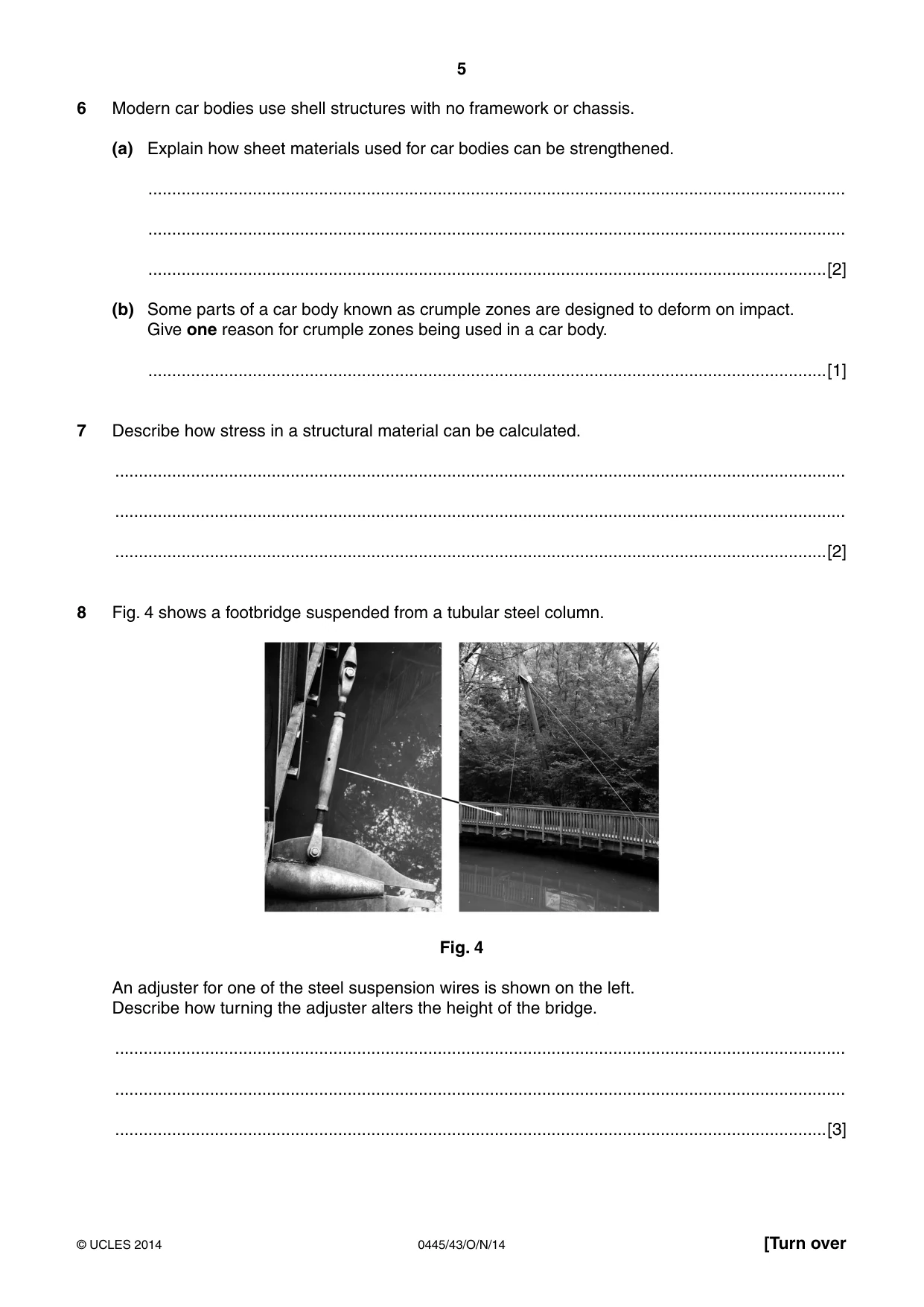 Cambridge IGCSE Design and Technology 0445 2014 Oct/Nov Paper 4 · Variant 3 question paper, page 5 of 20