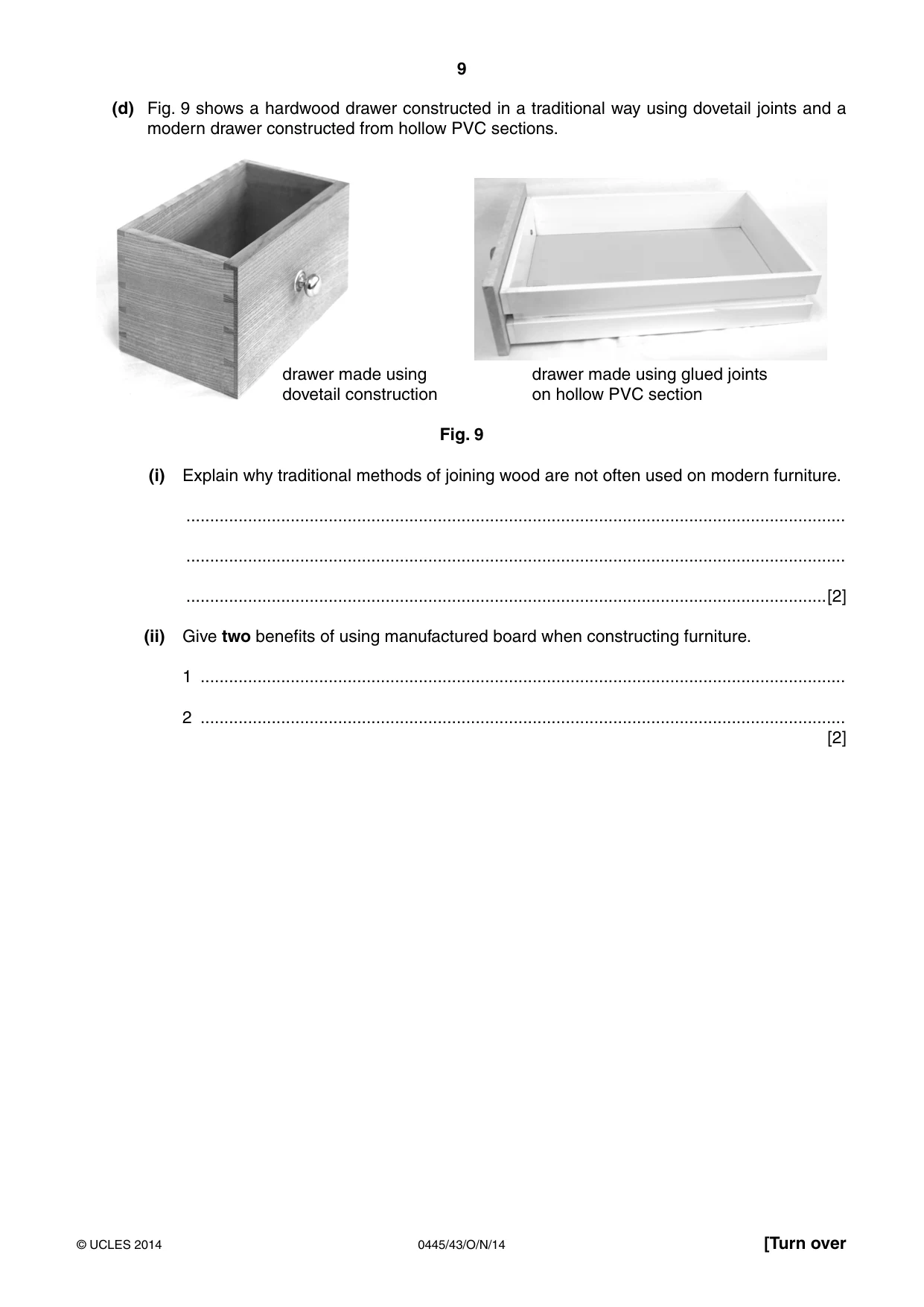 Cambridge IGCSE Design and Technology 0445 2014 Oct/Nov Paper 4 · Variant 3 question paper, page 9 of 20