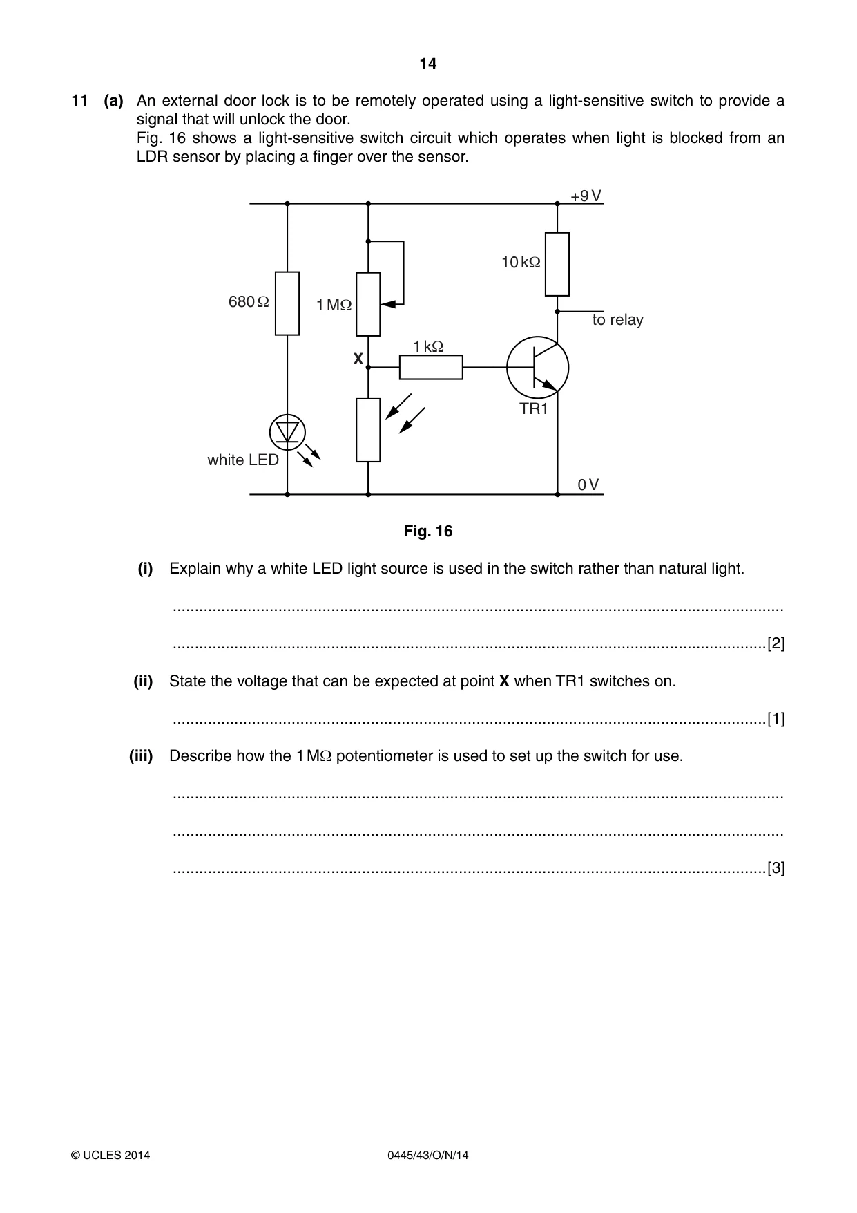 Cambridge IGCSE Design and Technology 0445 2014 Oct/Nov Paper 4 · Variant 3 question paper, page 14 of 20