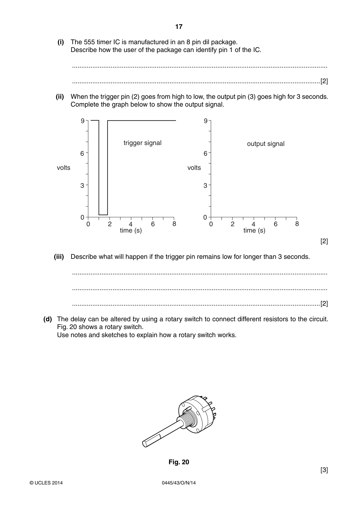 Cambridge IGCSE Design and Technology 0445 2014 Oct/Nov Paper 4 · Variant 3 question paper, page 17 of 20