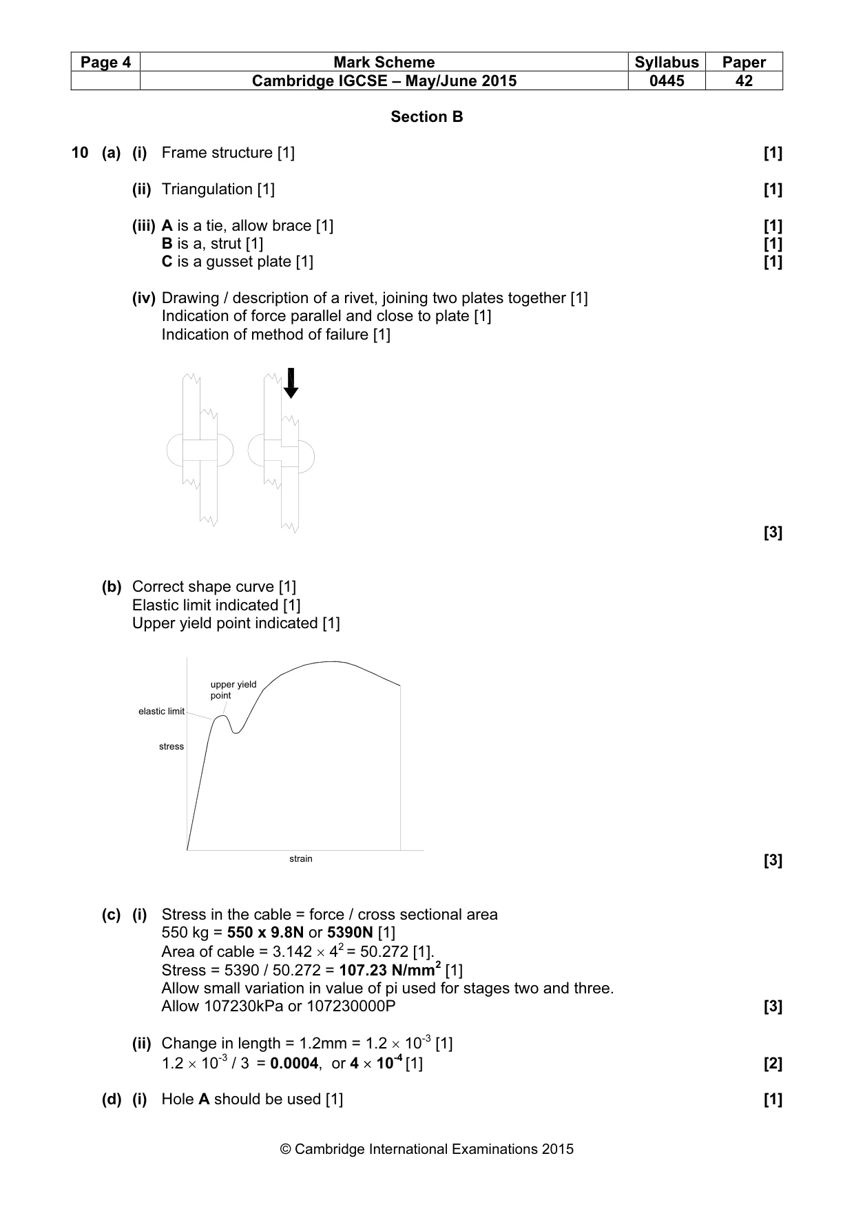 Mark scheme, page 4 of 9