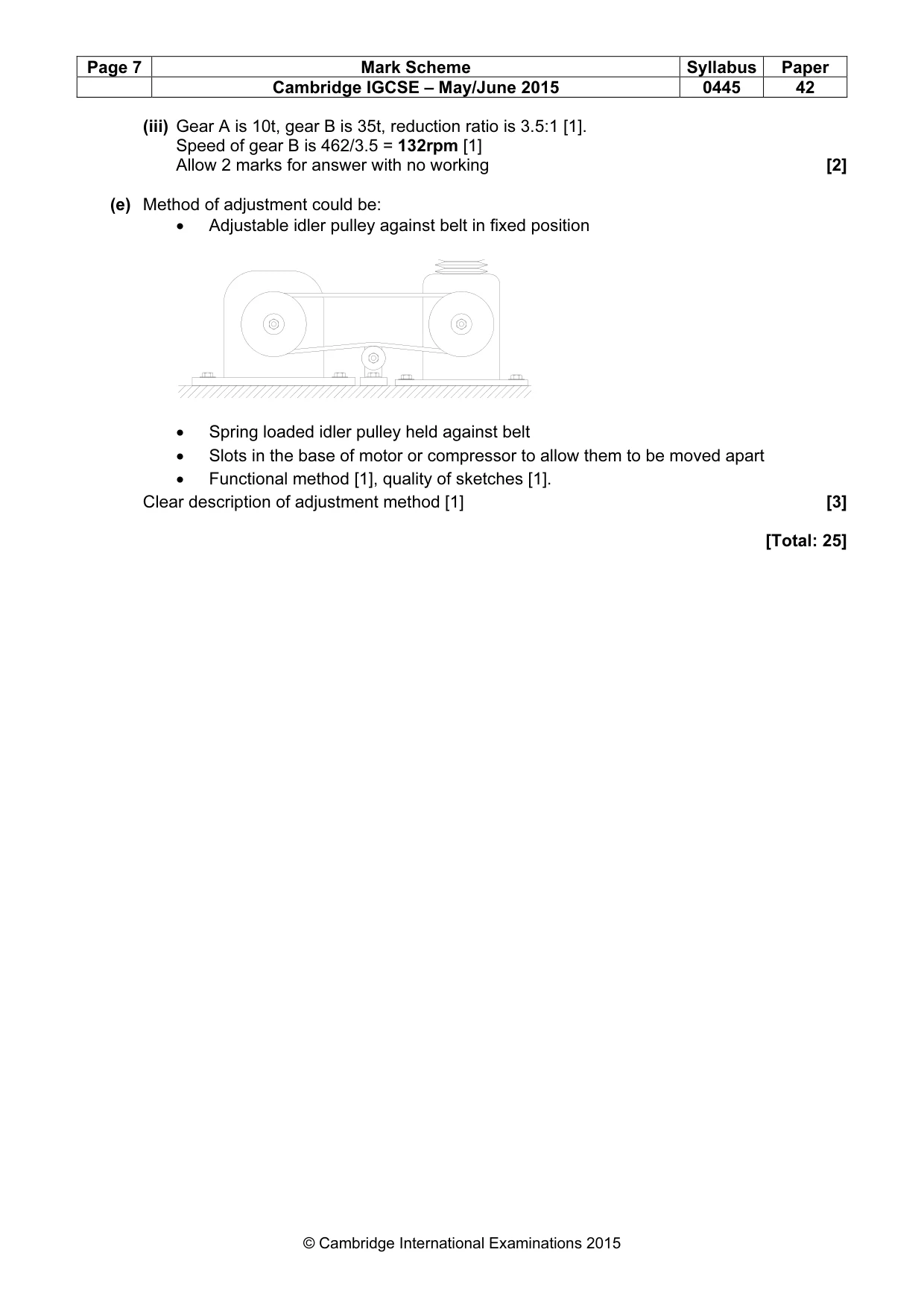 Mark scheme, page 7 of 9