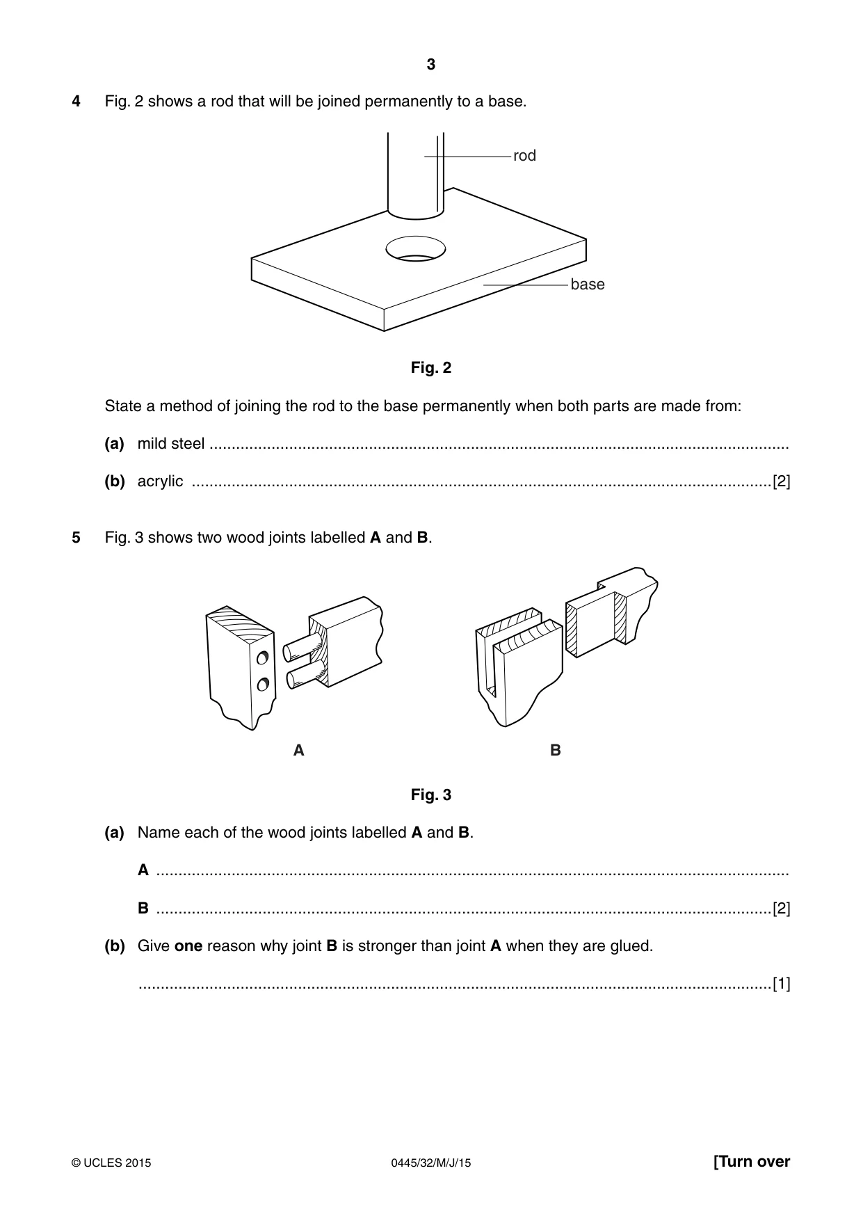 Cambridge IGCSE Design and Technology 0445 2015 May/June Paper 3 · Variant 2 question paper, page 3 of 16
