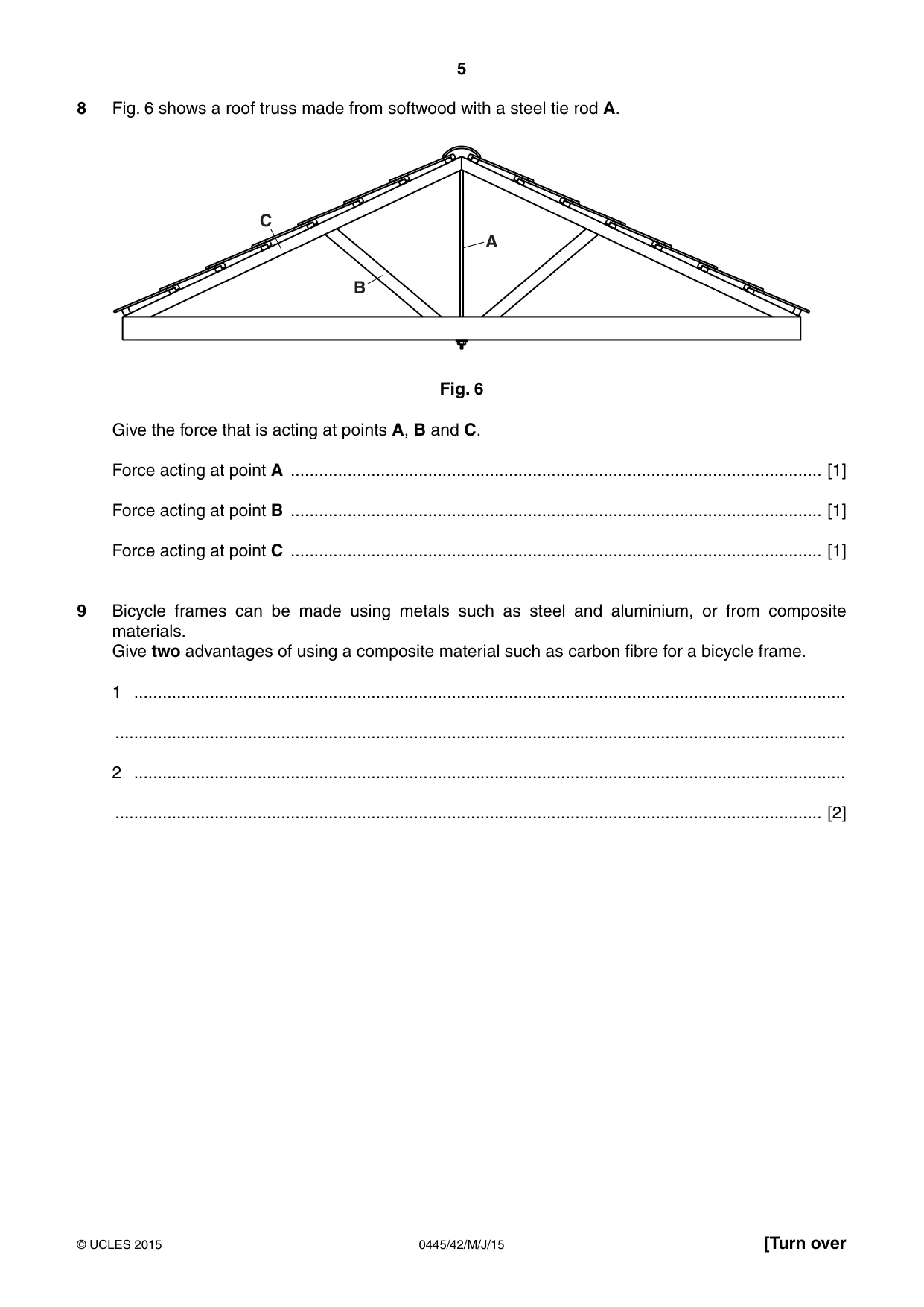 Cambridge IGCSE Design and Technology 0445 2015 May/June Paper 4 · Variant 2 question paper, page 5 of 20