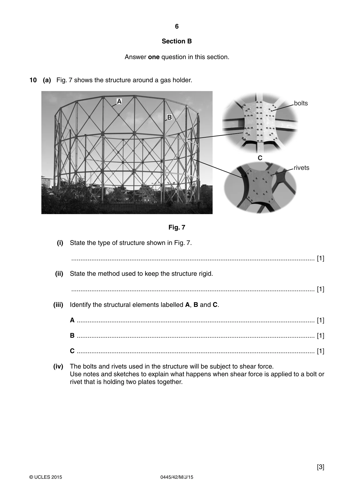 Cambridge IGCSE Design and Technology 0445 2015 May/June Paper 4 · Variant 2 question paper, page 6 of 20