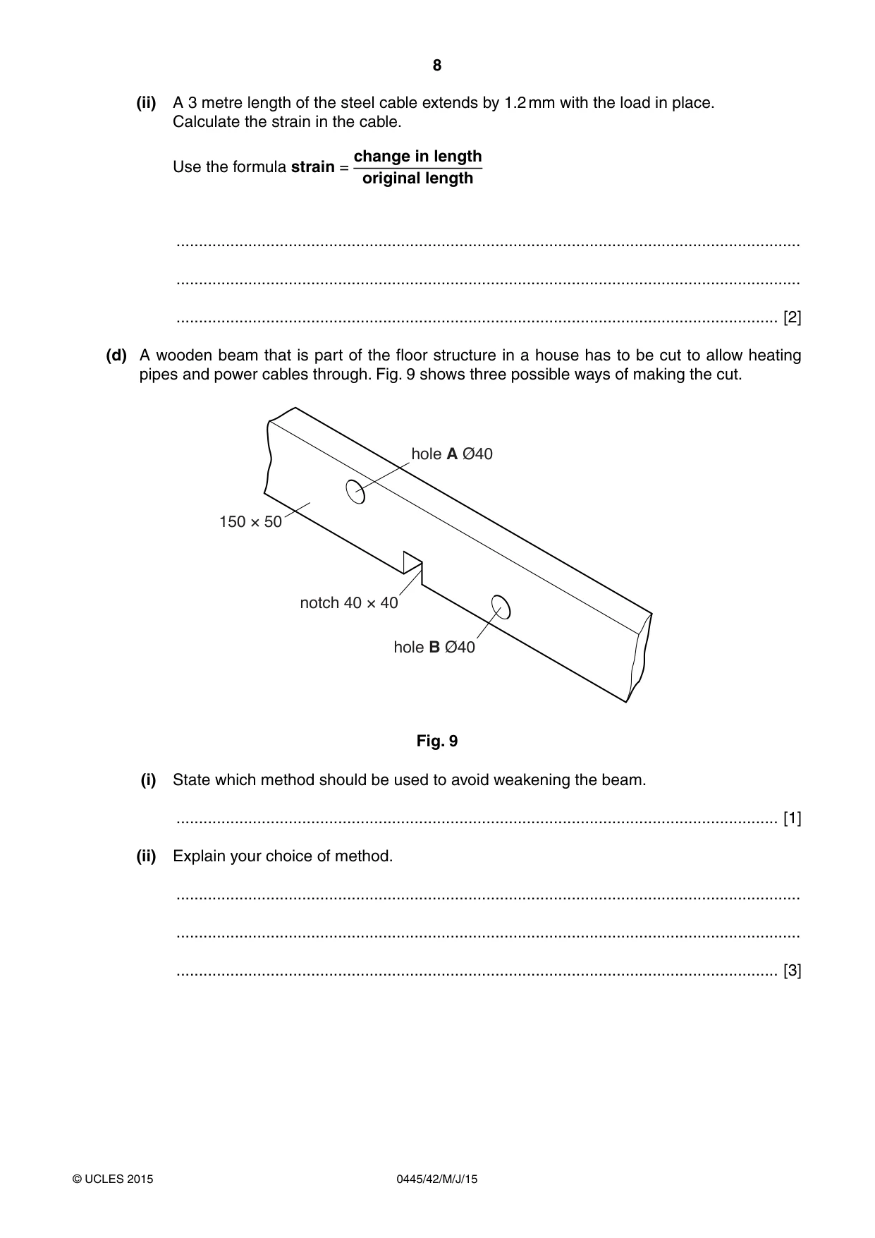 Cambridge IGCSE Design and Technology 0445 2015 May/June Paper 4 · Variant 2 question paper, page 8 of 20
