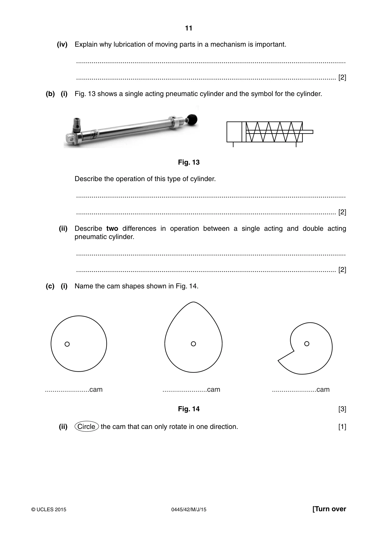Cambridge IGCSE Design and Technology 0445 2015 May/June Paper 4 · Variant 2 question paper, page 11 of 20