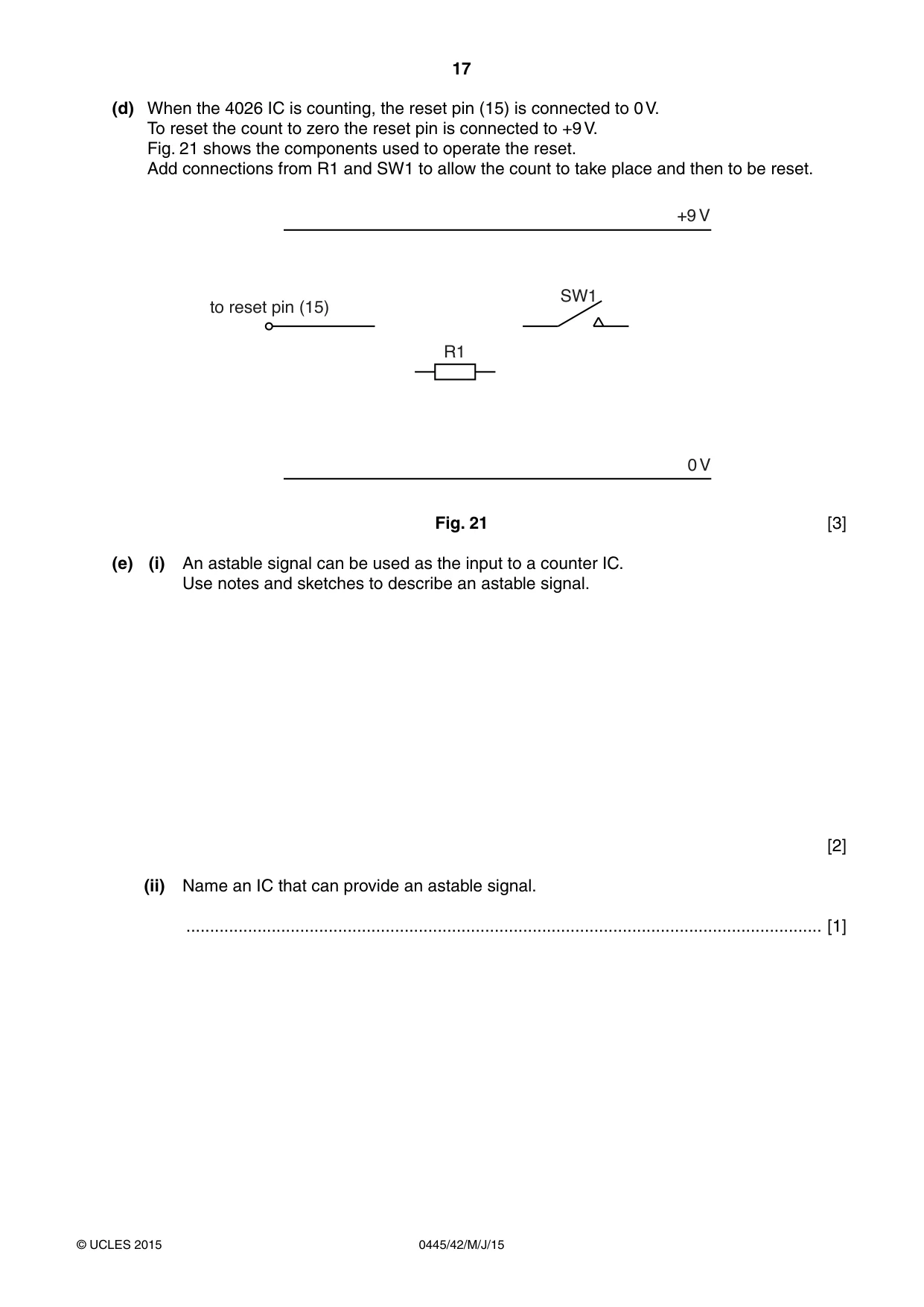 Cambridge IGCSE Design and Technology 0445 2015 May/June Paper 4 · Variant 2 question paper, page 17 of 20