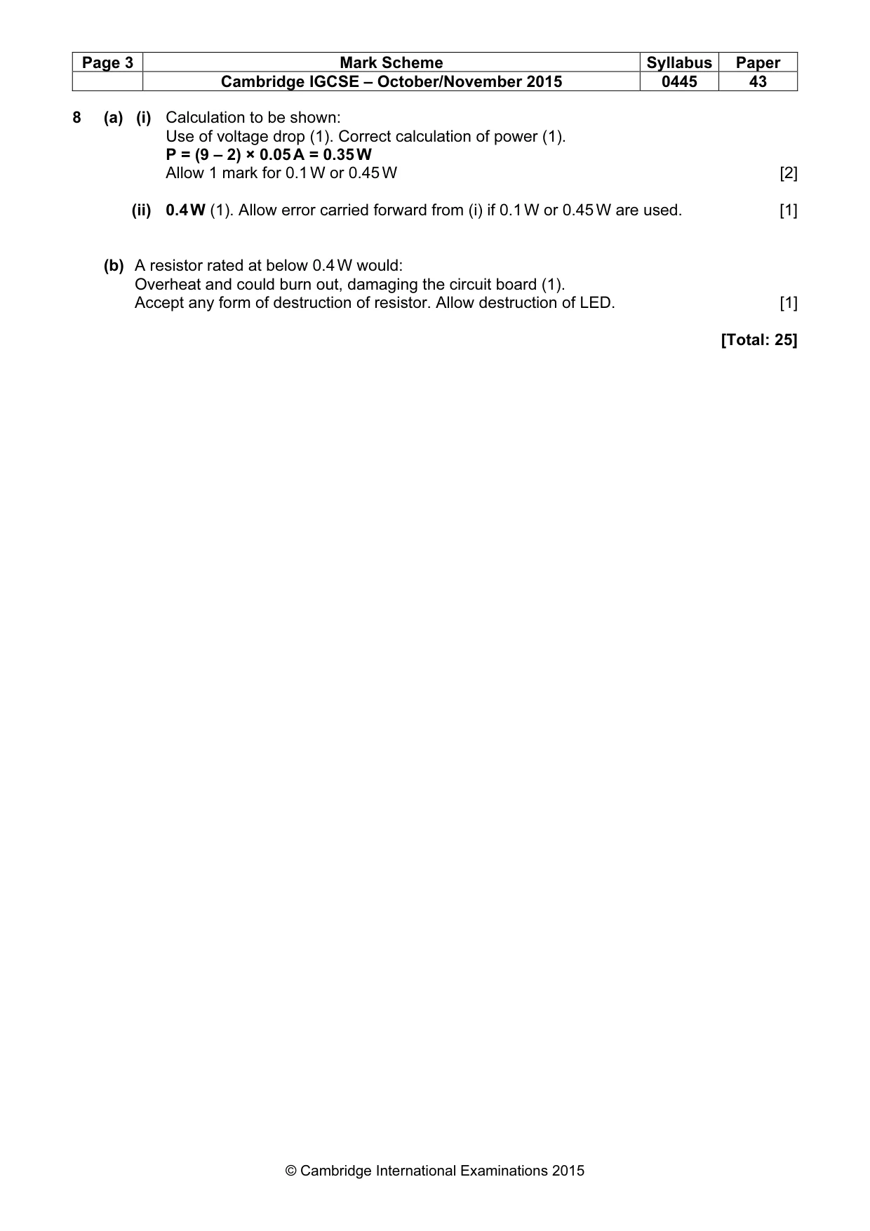 Mark scheme, page 3 of 10
