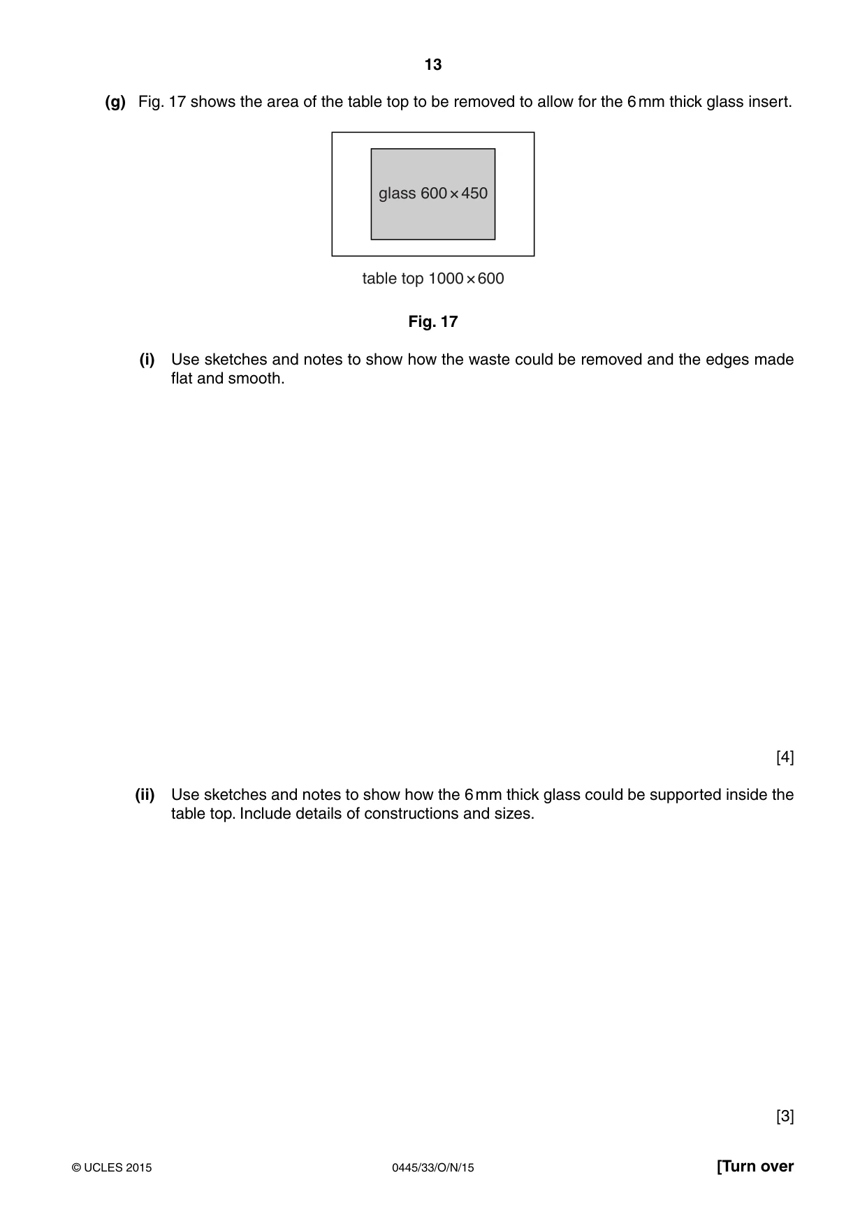Cambridge IGCSE Design and Technology 0445 2015 Oct/Nov Paper 3 · Variant 3 question paper, page 13 of 20