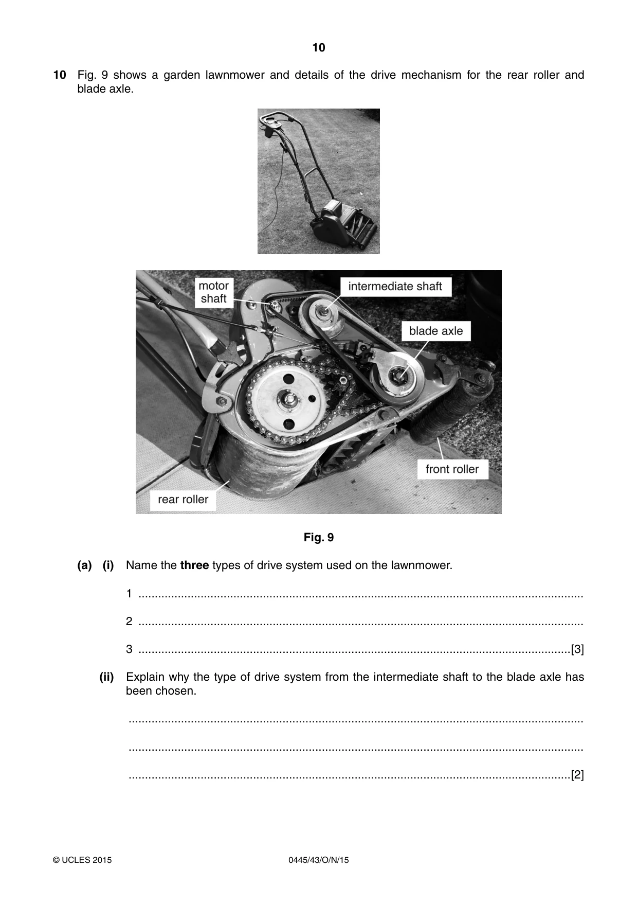 Cambridge IGCSE Design and Technology 0445 2015 Oct/Nov Paper 4 · Variant 3 question paper, page 10 of 20