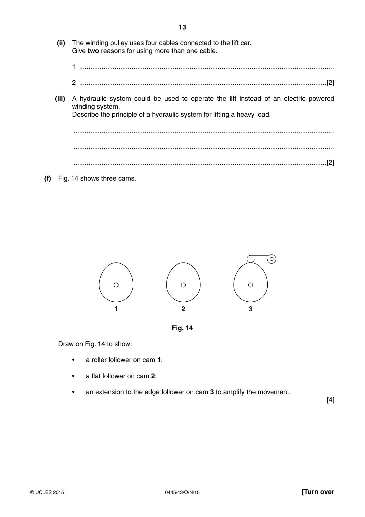 Cambridge IGCSE Design and Technology 0445 2015 Oct/Nov Paper 4 · Variant 3 question paper, page 13 of 20