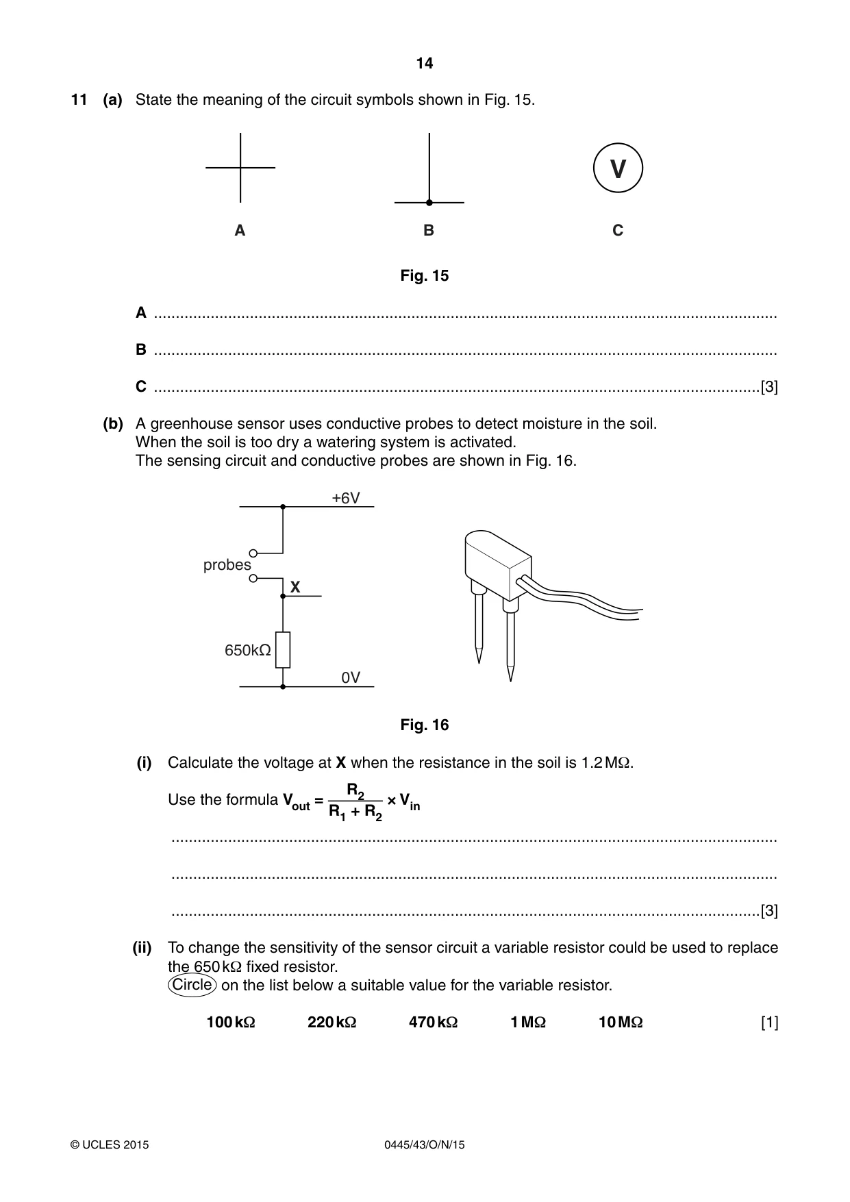 Cambridge IGCSE Design and Technology 0445 2015 Oct/Nov Paper 4 · Variant 3 question paper, page 14 of 20