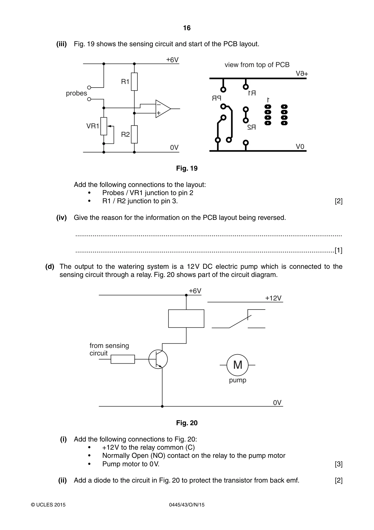 Cambridge IGCSE Design and Technology 0445 2015 Oct/Nov Paper 4 · Variant 3 question paper, page 16 of 20