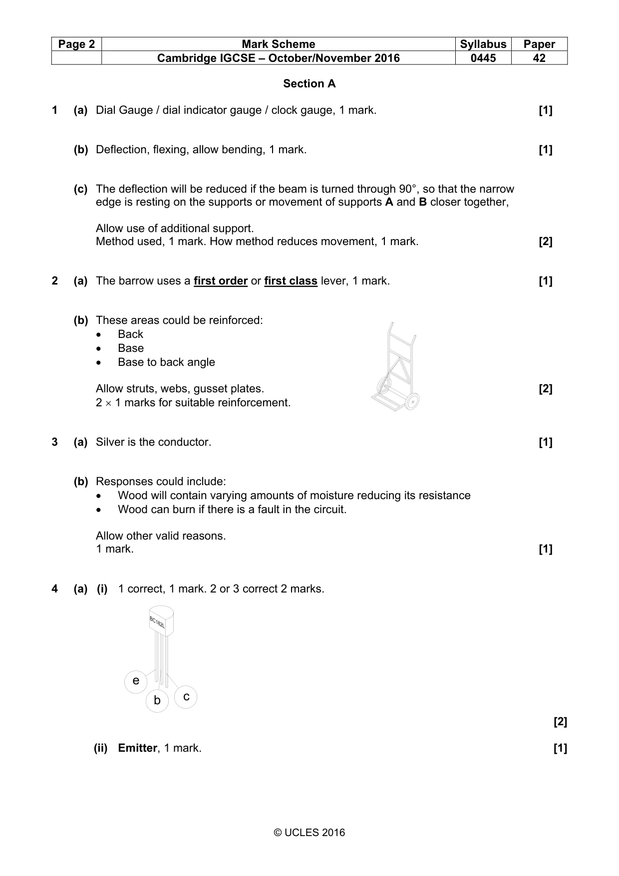 Mark scheme, page 2 of 9