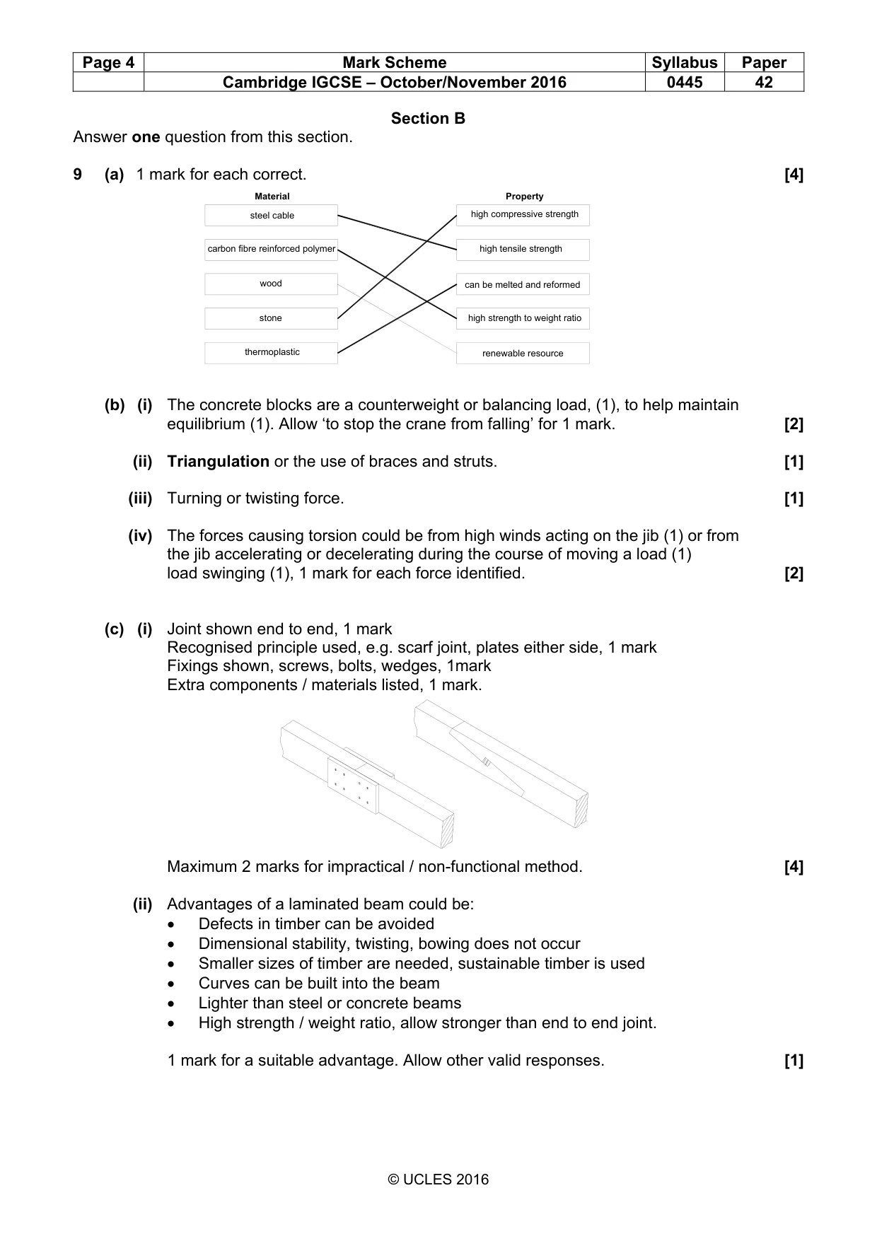Mark scheme, page 4 of 9