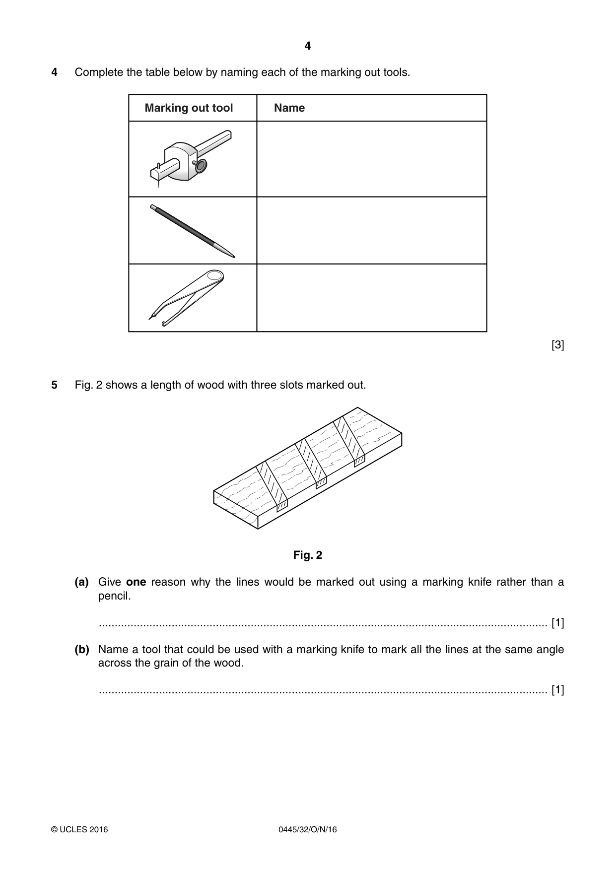 Cambridge IGCSE Design and Technology 0445 2016 Oct/Nov Paper 3 · Variant 2 question paper, page 4 of 20