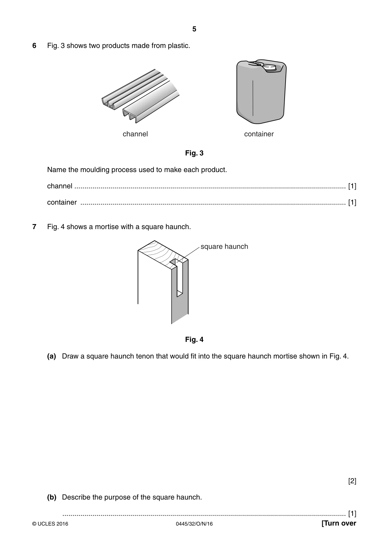 Cambridge IGCSE Design and Technology 0445 2016 Oct/Nov Paper 3 · Variant 2 question paper, page 5 of 20